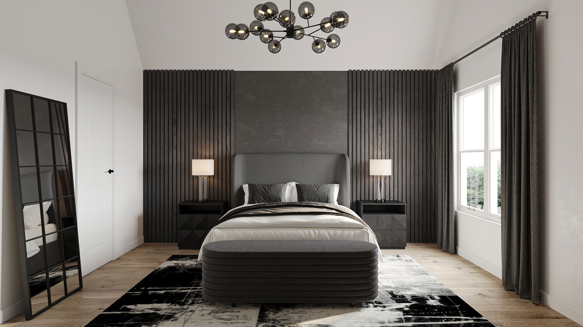 Online Designer Bedroom 3D Model 1