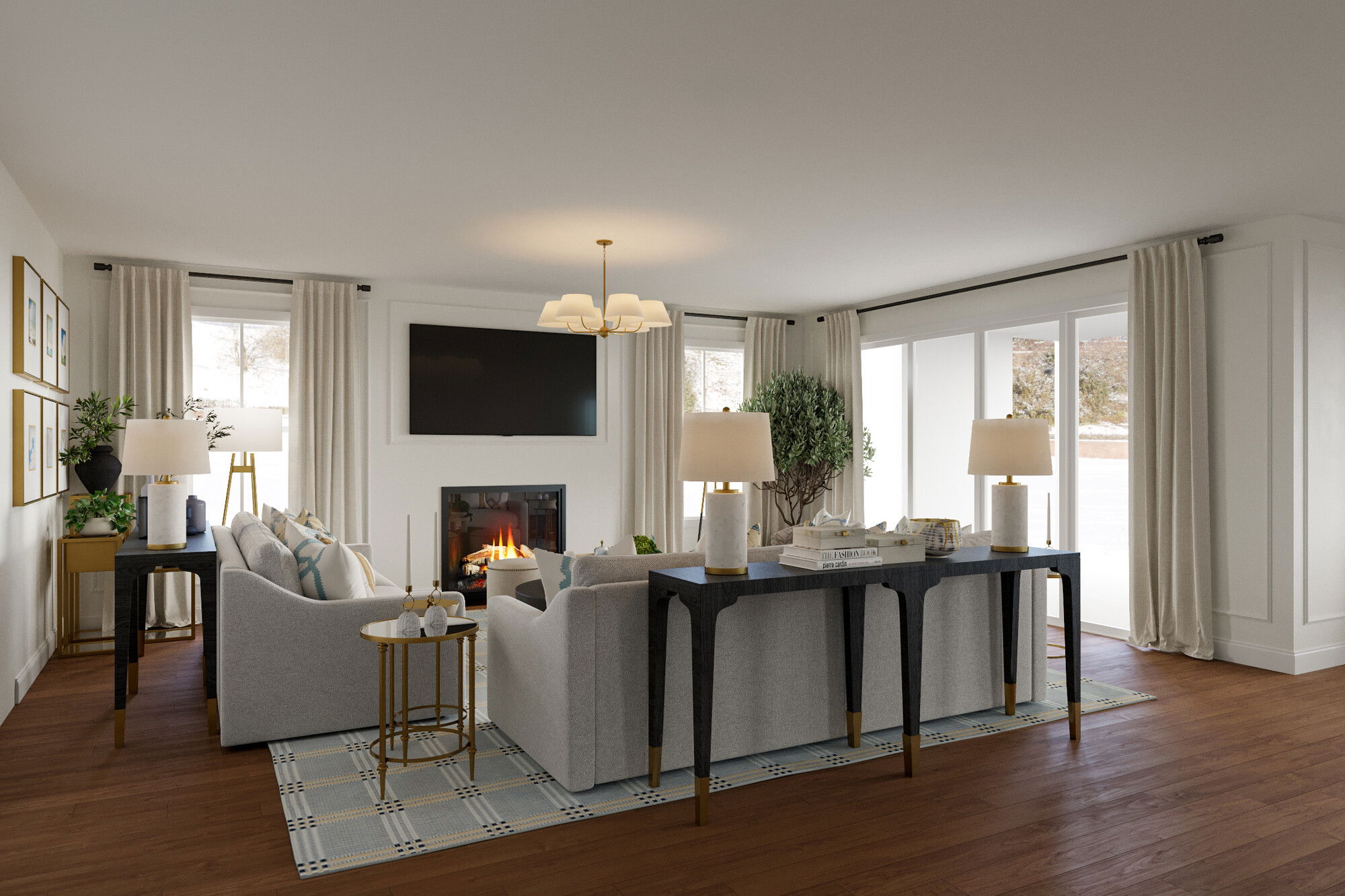 Online Designer Living Room 3D Model 2
