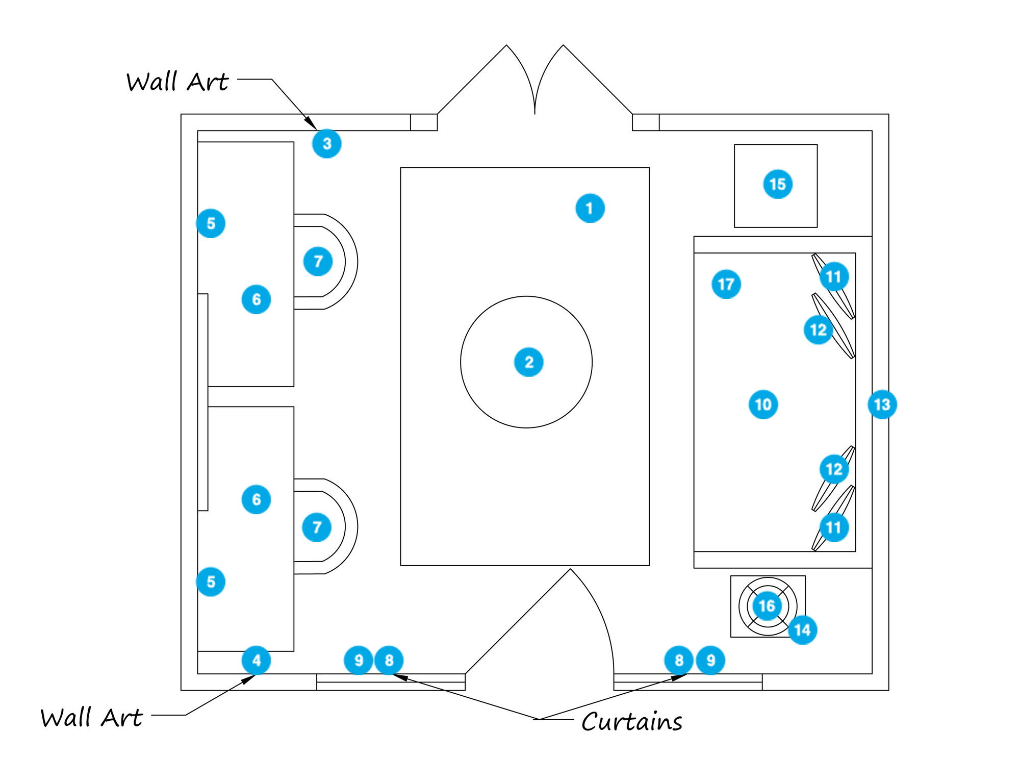 Plano de la Habitación Infantil del Diseñador en Línea