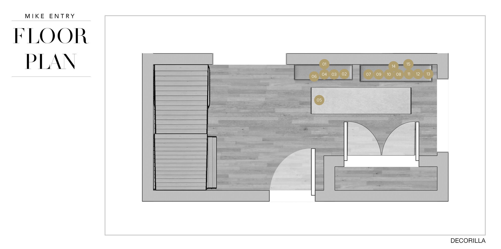 Online Designer Hallway/Entry Floorplan