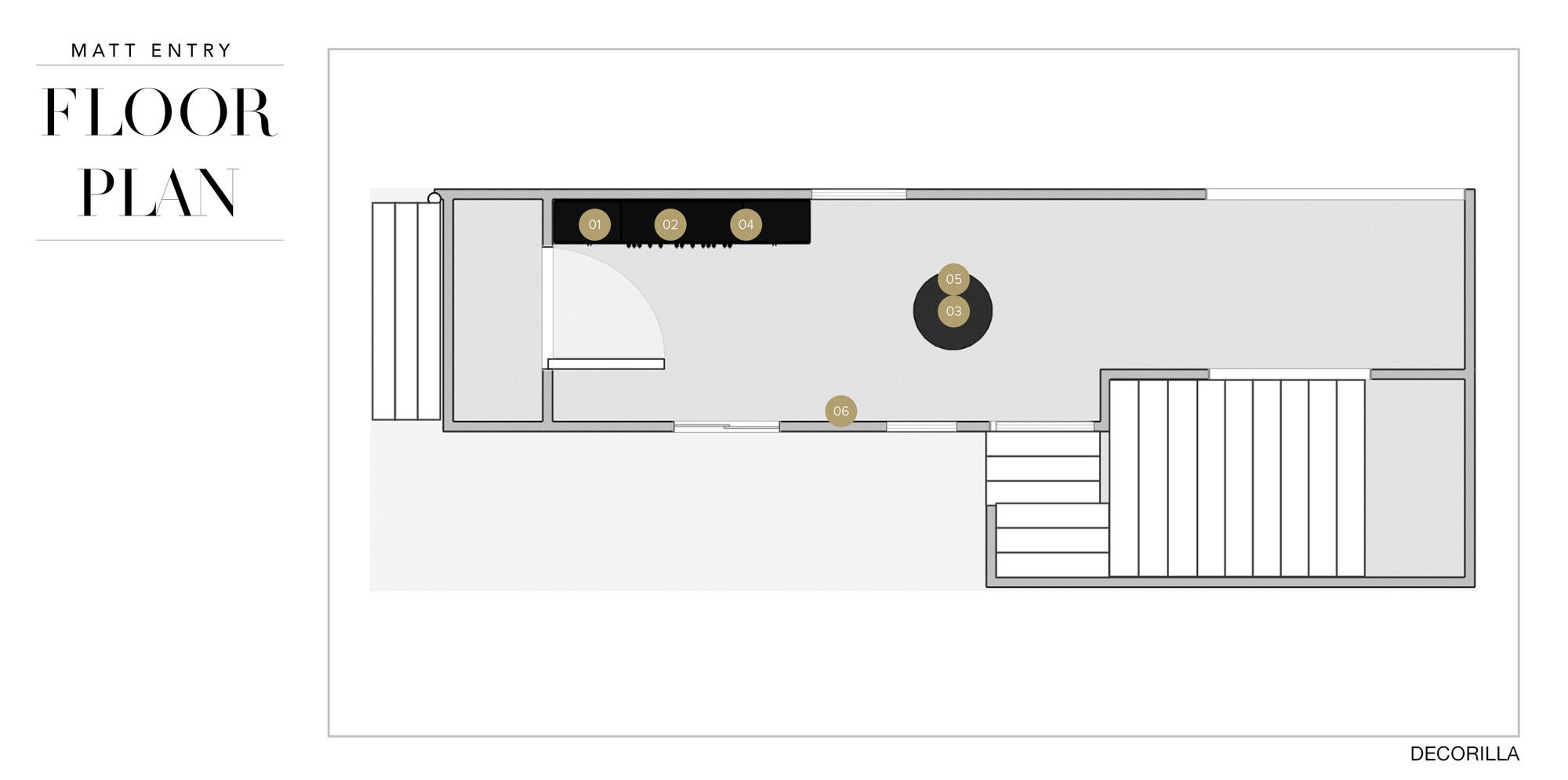 Online Designer Hallway/Entry Floorplan