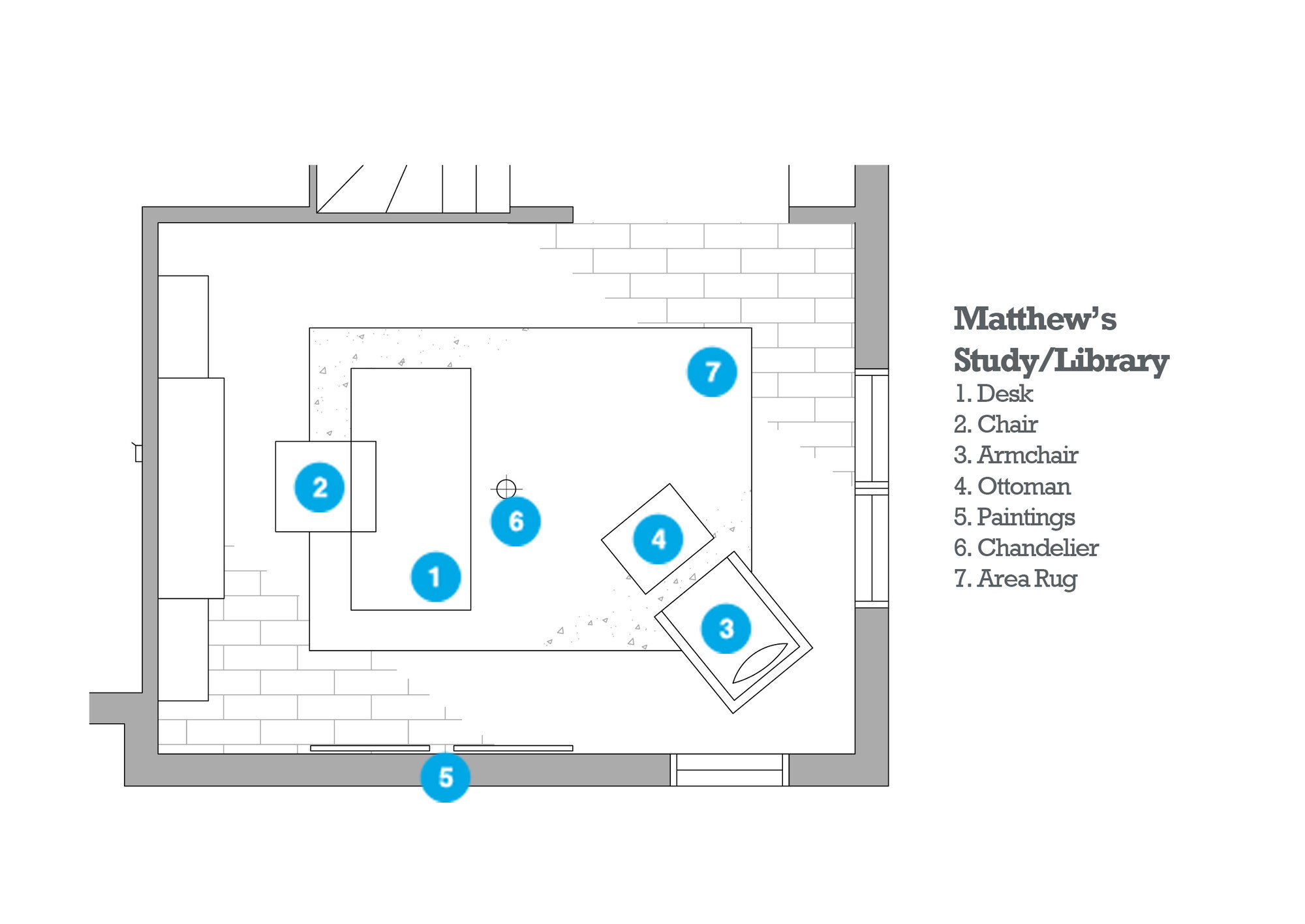 Online Designer Home Office Floorplan