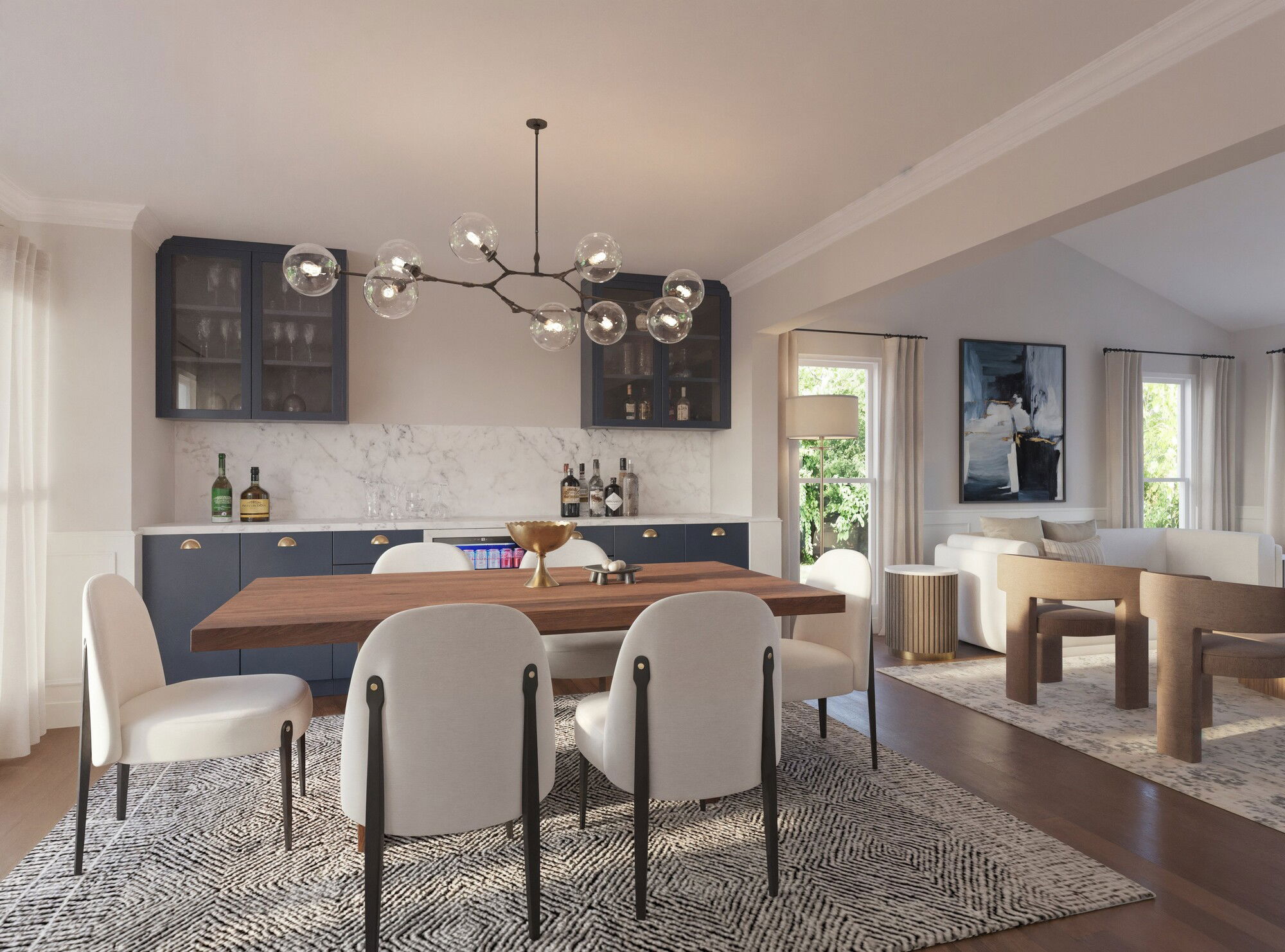 Online Designer Living Room 3D Model 3