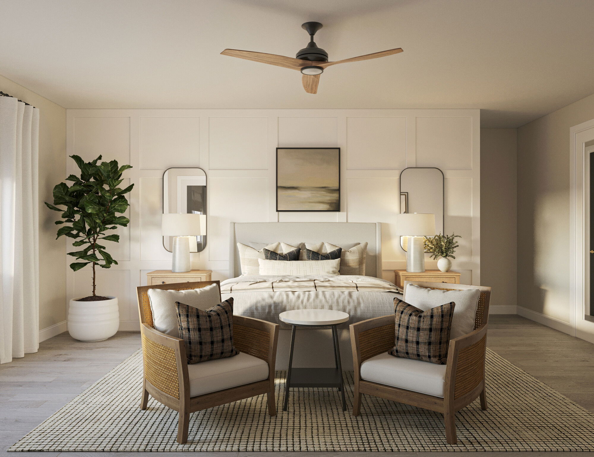 Online Designer Bedroom 3D Model 4