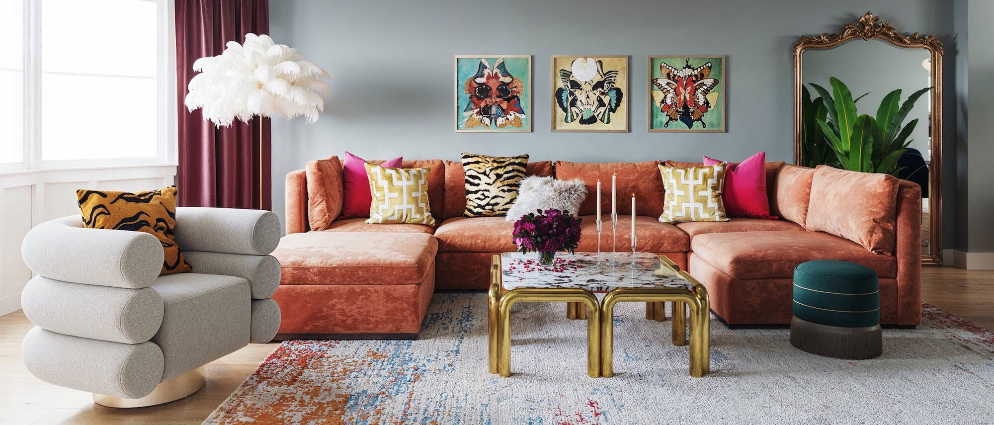 Contemporary & Eclectic Living Room Remodel