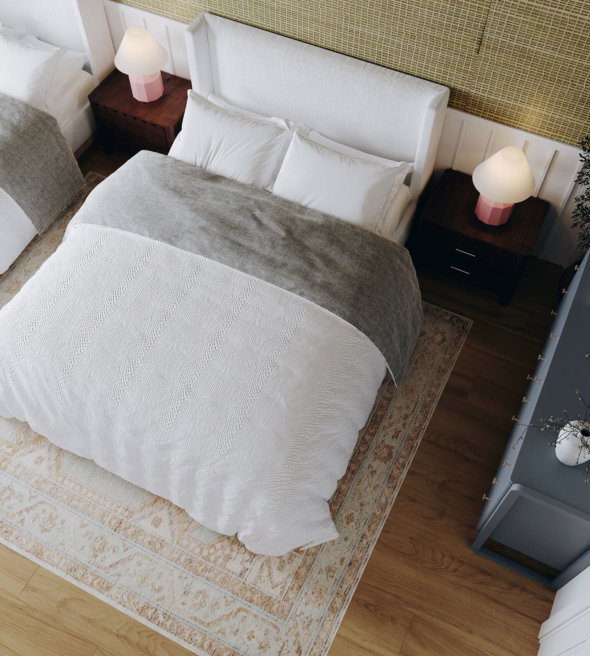 Online Designer Bedroom 3D Model 1