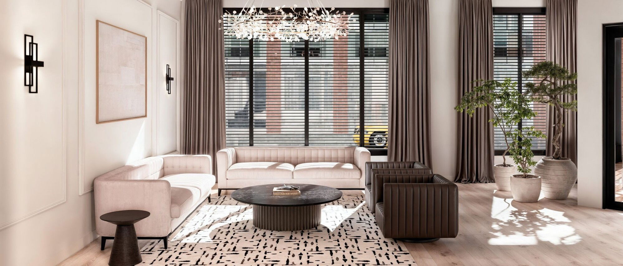 Elegant Sophisticated Software Company Renovation- After Rendering