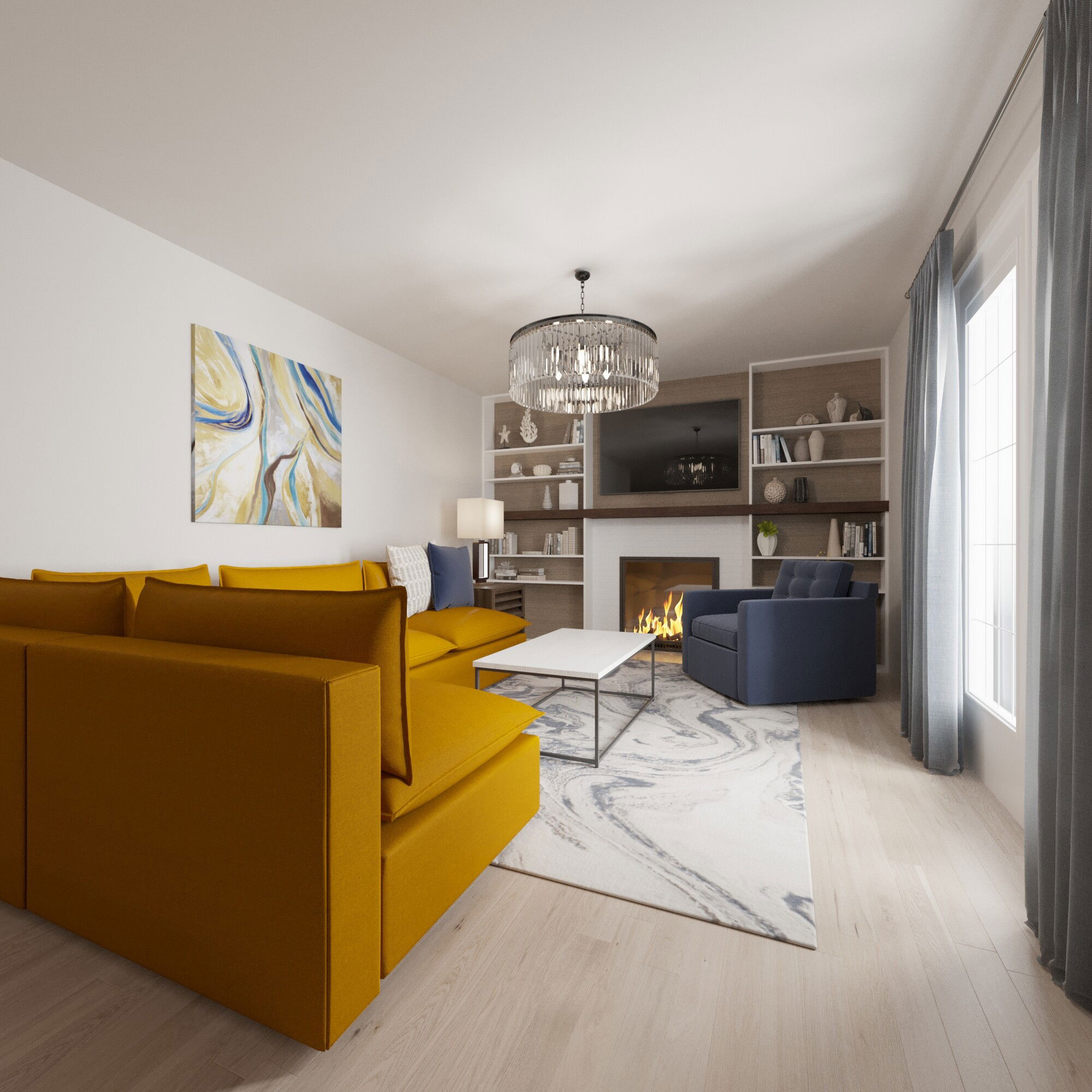 Modelo 3D Sala-Comedor del Diseñador en Línea 1