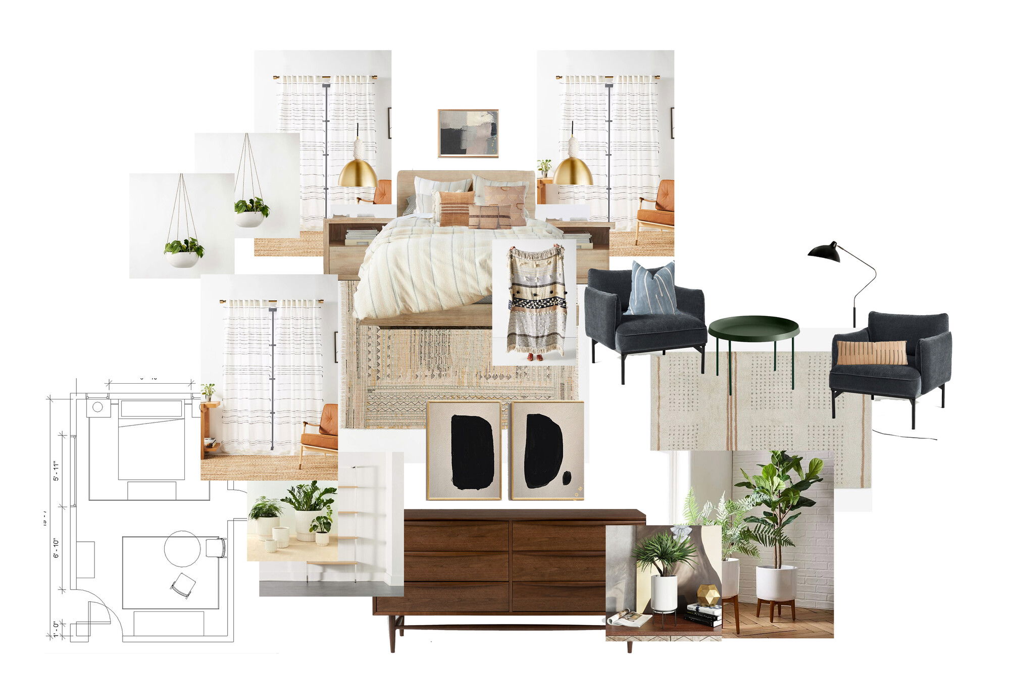 Ideas de diseño interior de dormitorio en línea