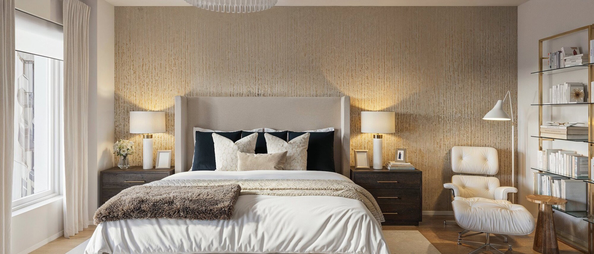 Elegant Master Bedroom & Classy Boy’s Bedroom by interior designers in Philadelphia, Pennsylvania