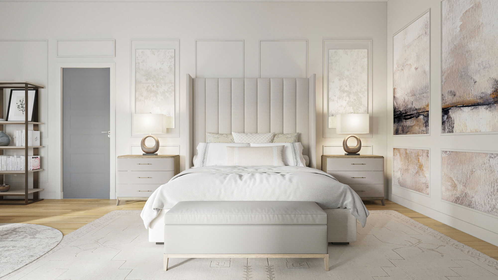 Online Designer Bedroom 3D Model 1