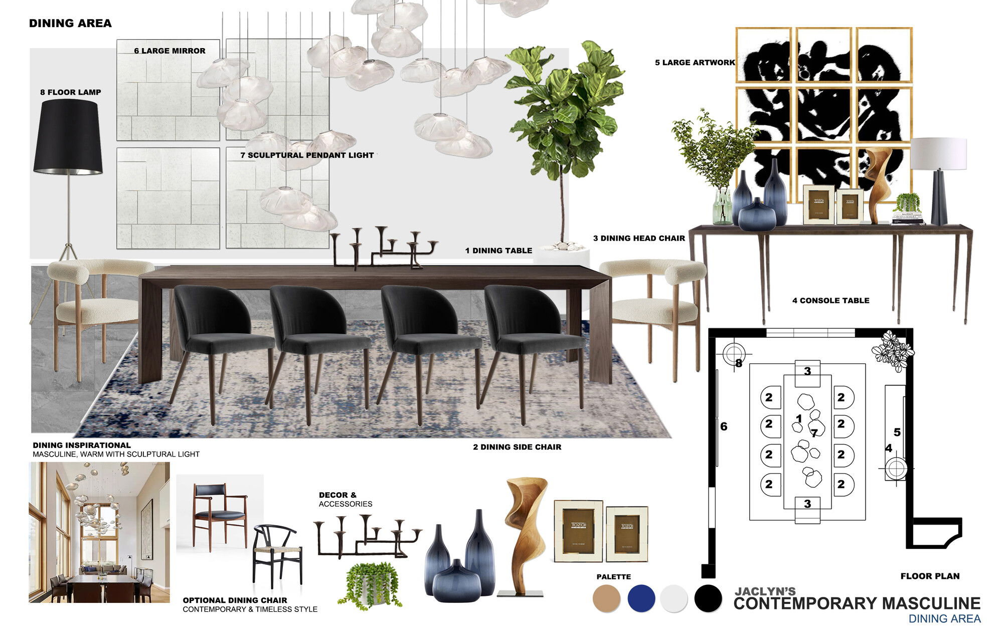 Ideas de Diseño de Interiores para el Comedor por Diseñadores en Línea