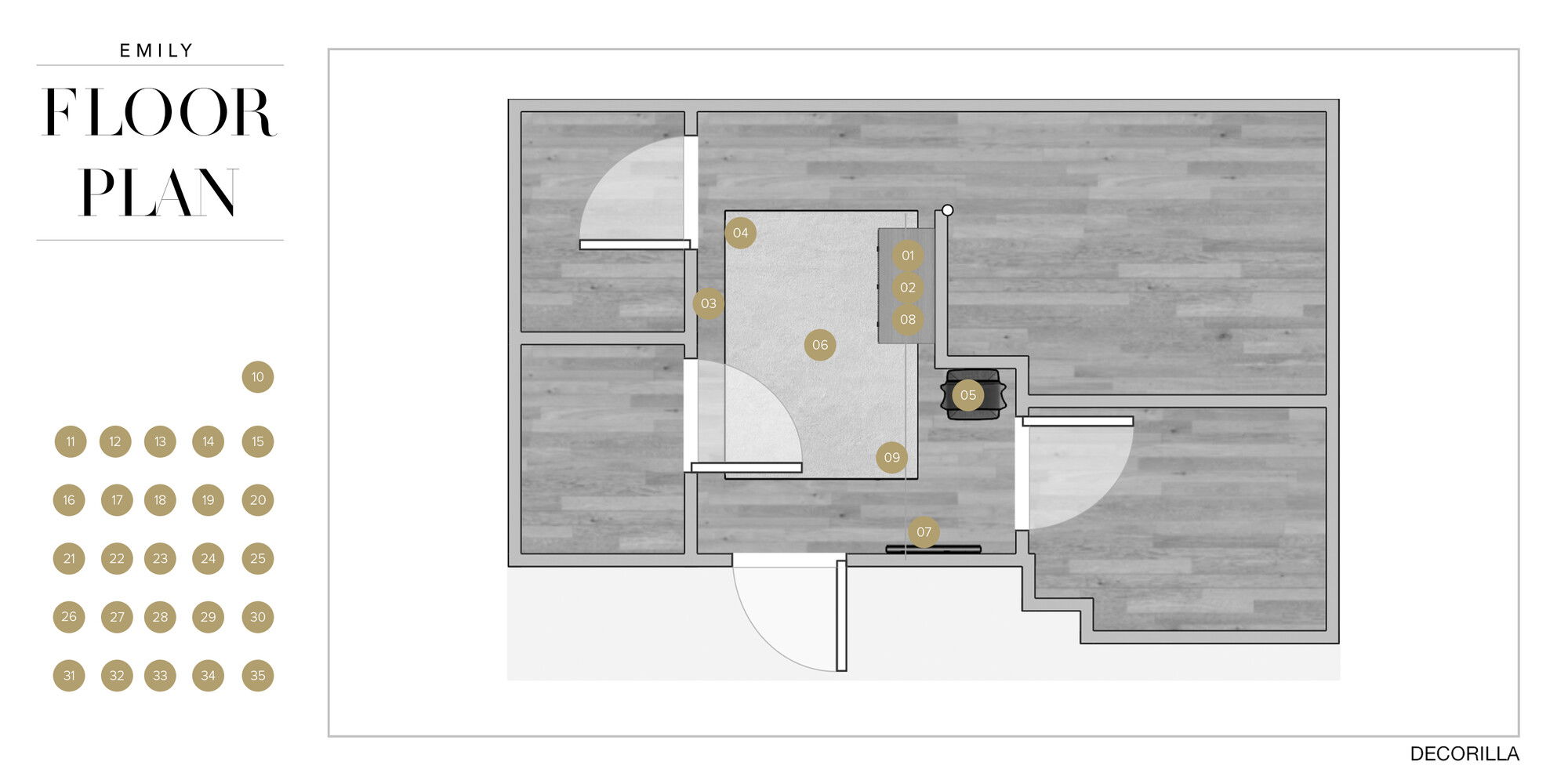 Online Designer Hallway/Entry Floorplan