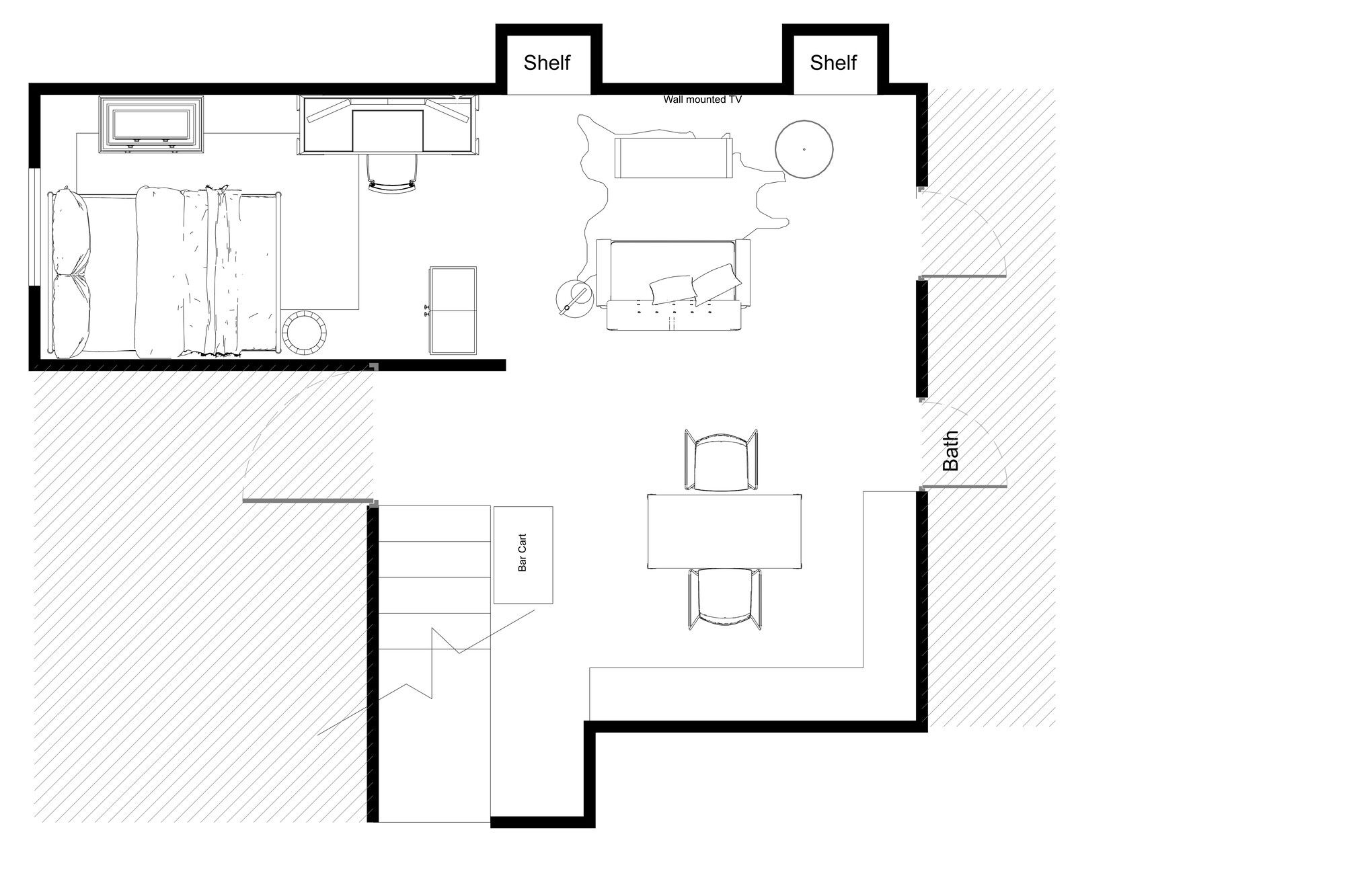 Online Designer Living Room Floorplan