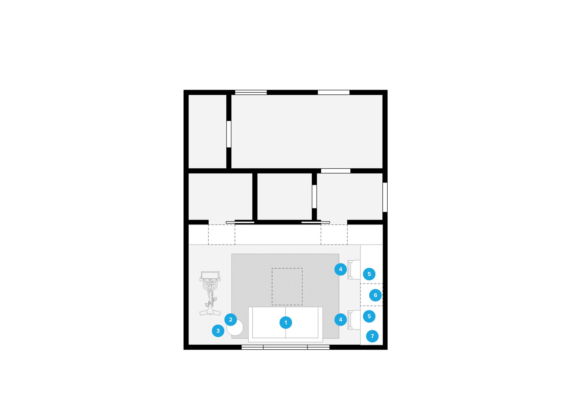 Plano de hogar/oficina pequeña del diseñador en línea