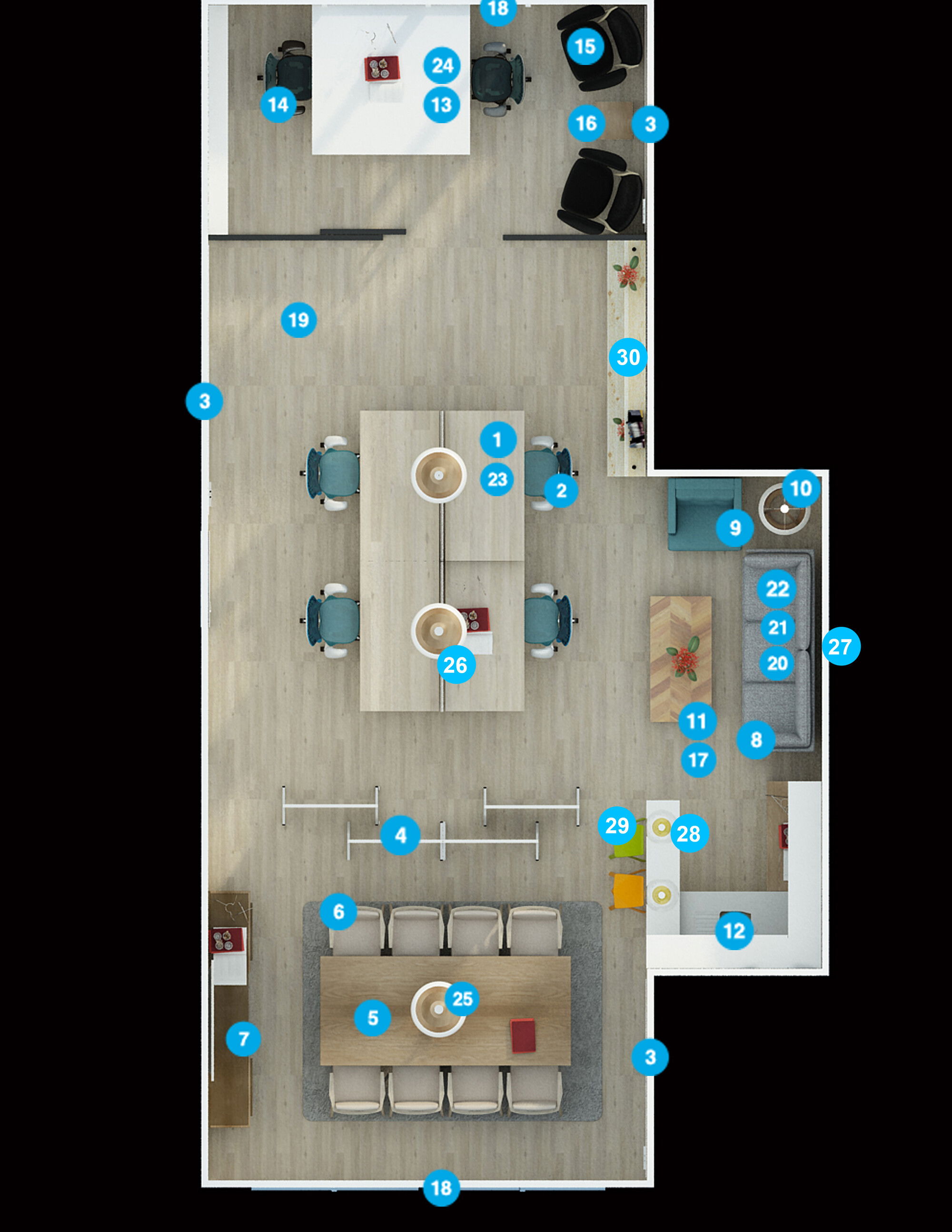 Online Designer Business/Office Floorplan