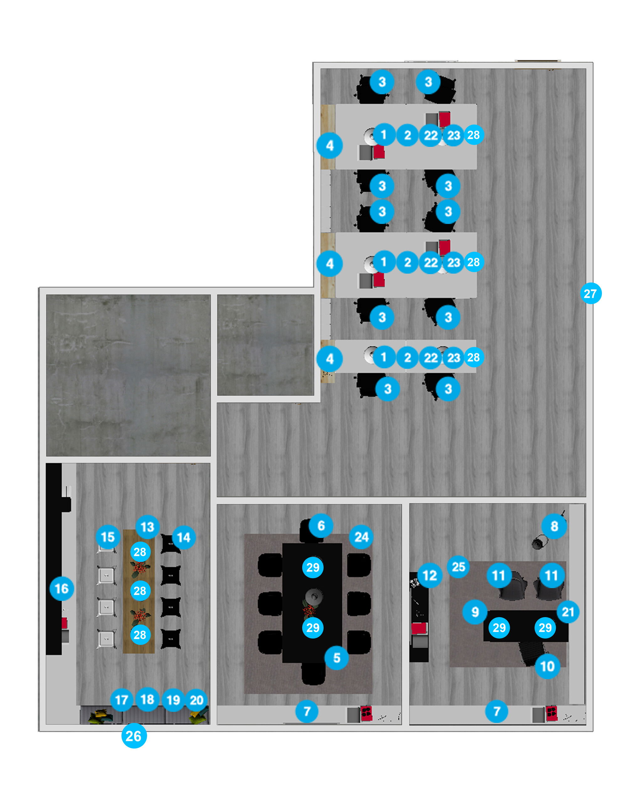 Online Designer Business/Office Floorplan