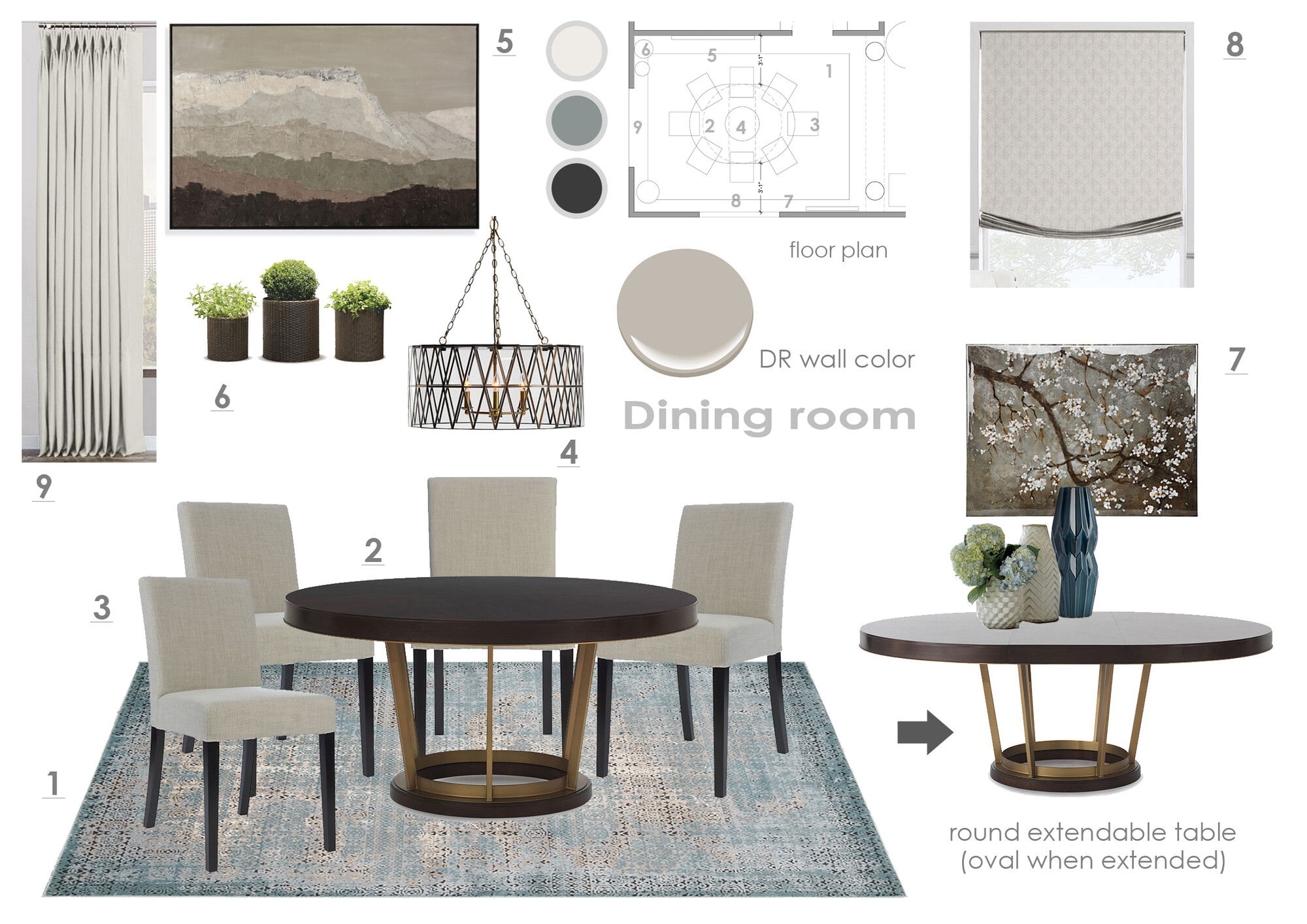 Online Designer Dining Room Interior Design Ideas