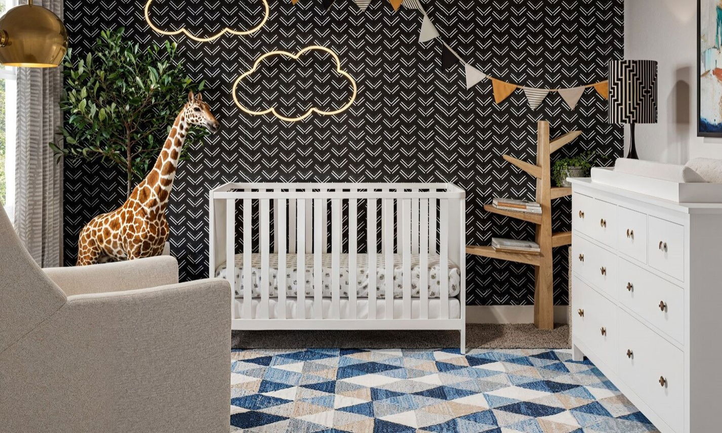 Fresh Eclectic Bedroom & Nursery Design by affordable Arvada interior designers