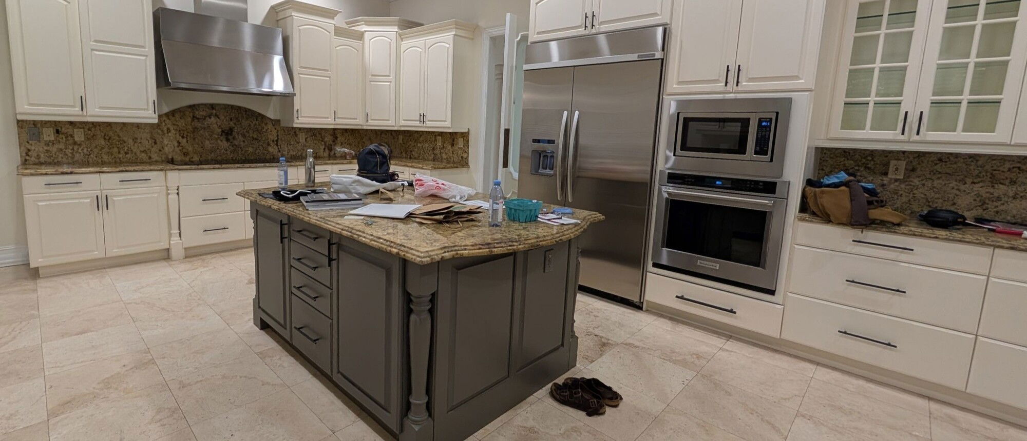 Sophisticated Modern Transitional Kitchen & Bathroom Design- Before Photo