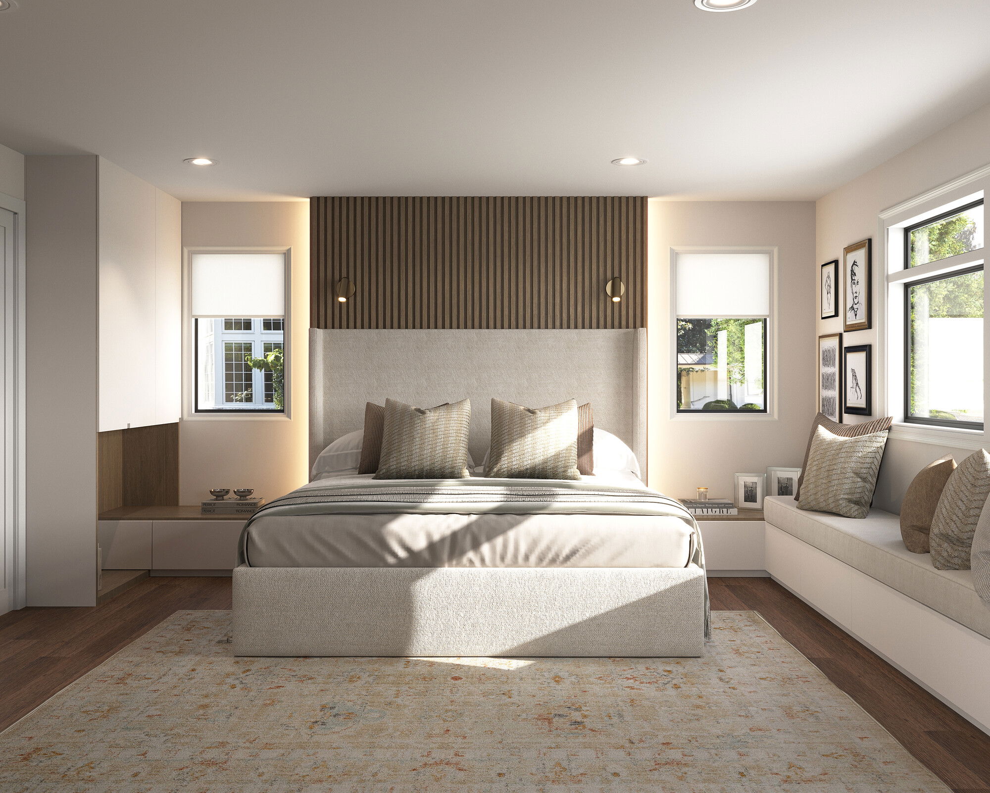 Online Designer Bedroom 3D Model 1