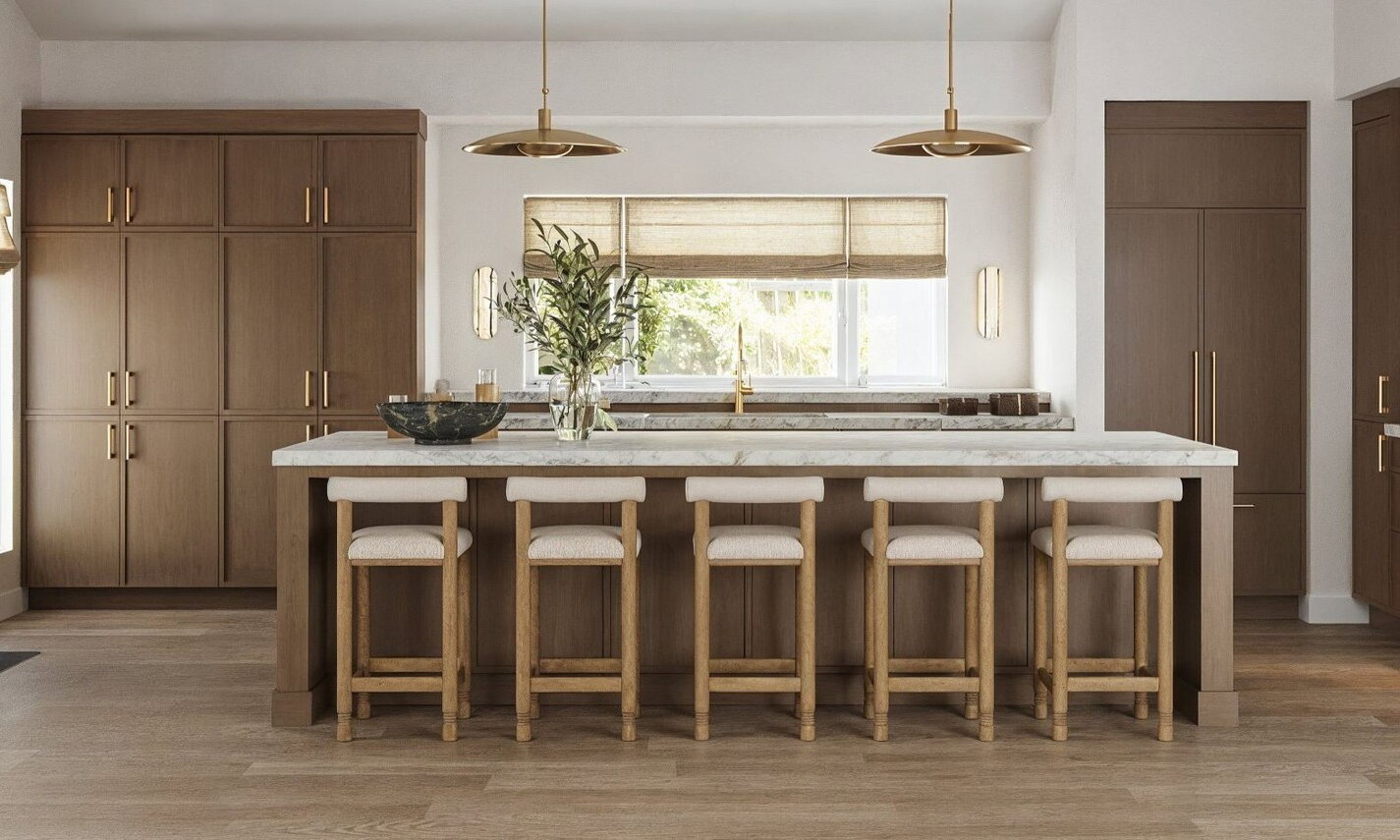 Elegant Contemporary Kitchen Renovation by affordable Toledo interior designers