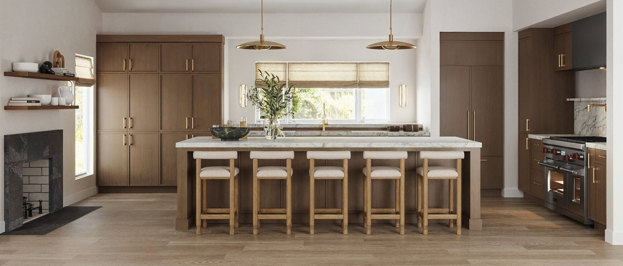 Elegant Contemporary Kitchen Renovation by interior designers in Sterling Heights, Michigan