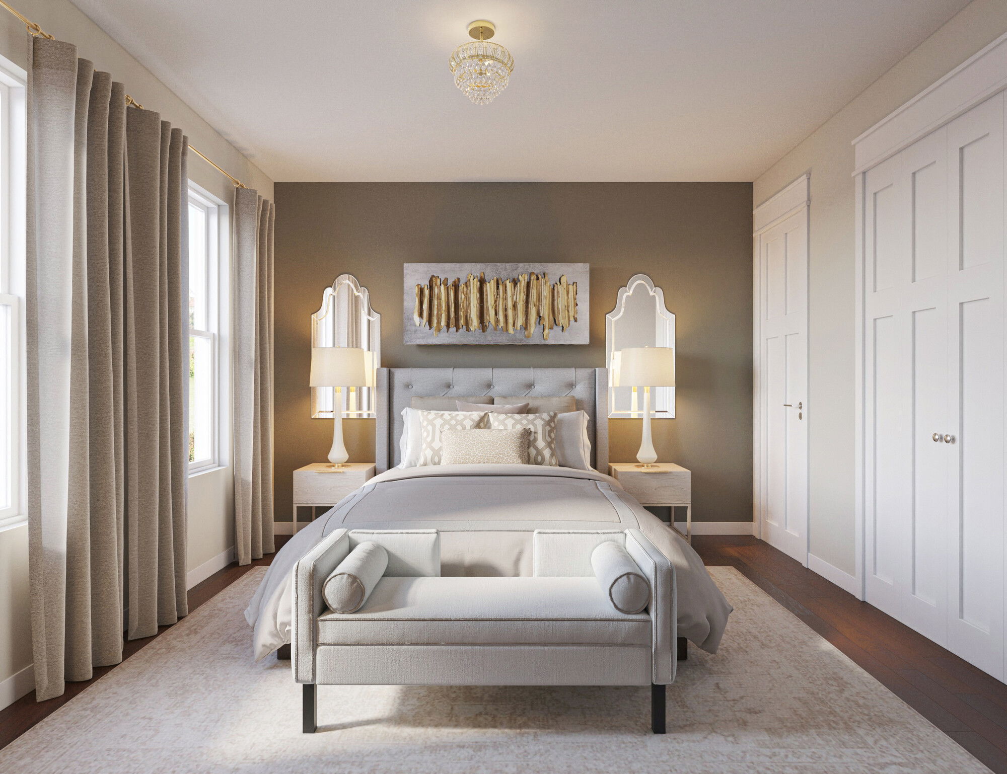 Online Designer Bedroom 3D Model 2