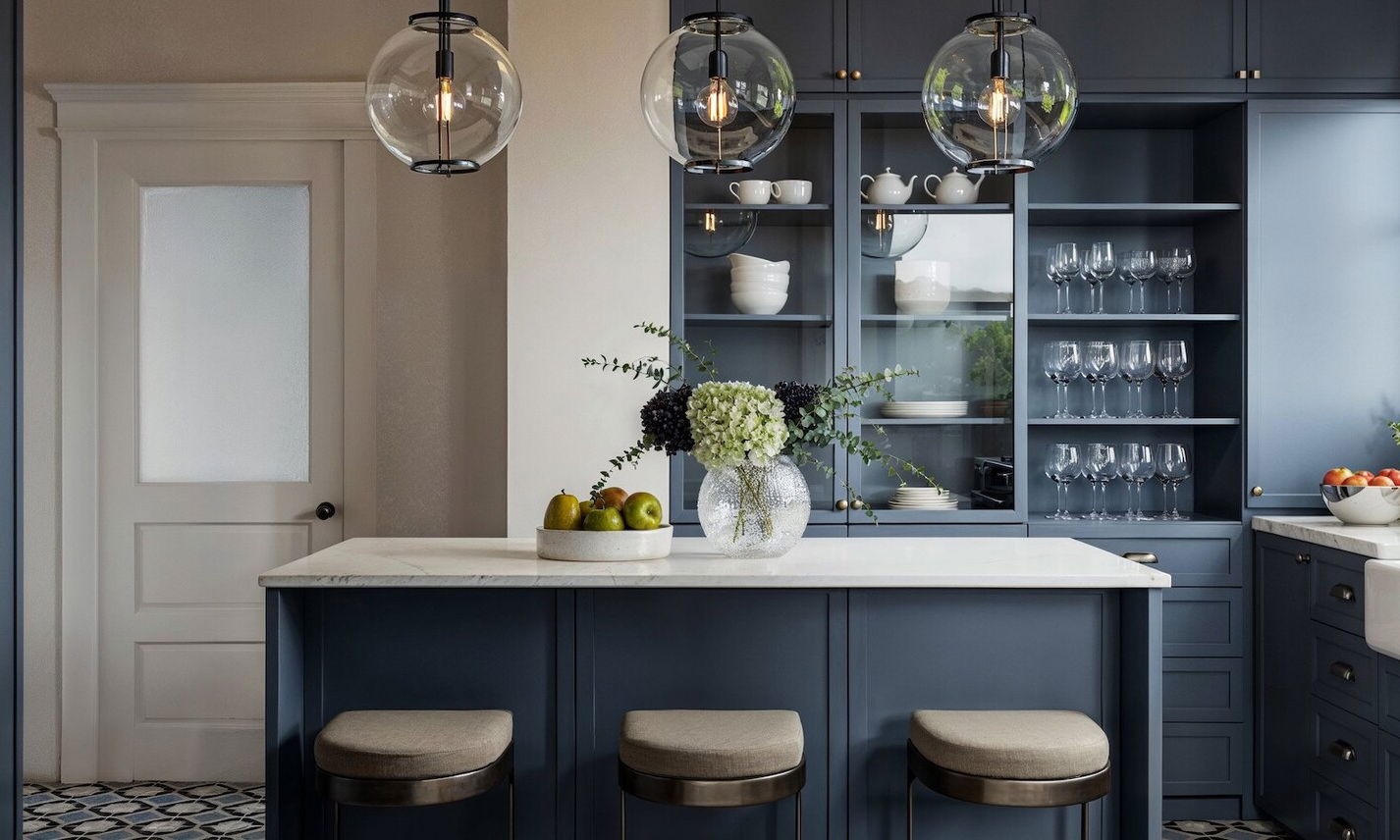 Modern Vintage Kitchen Remodel by top Fresno interior designers