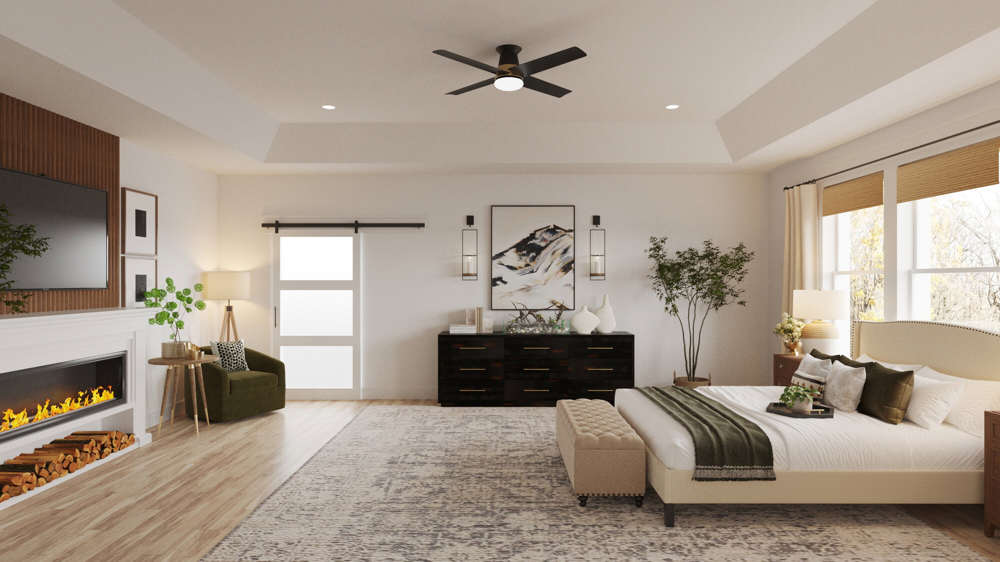 Online Designer Bedroom 3D Model 3
