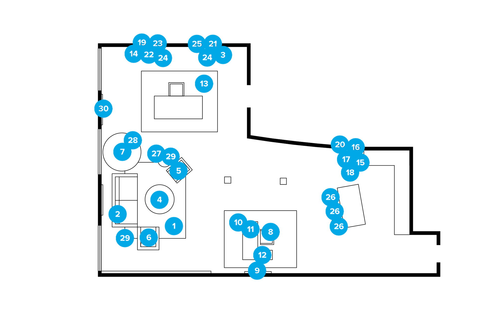 Online Designer Business/Office Floorplan