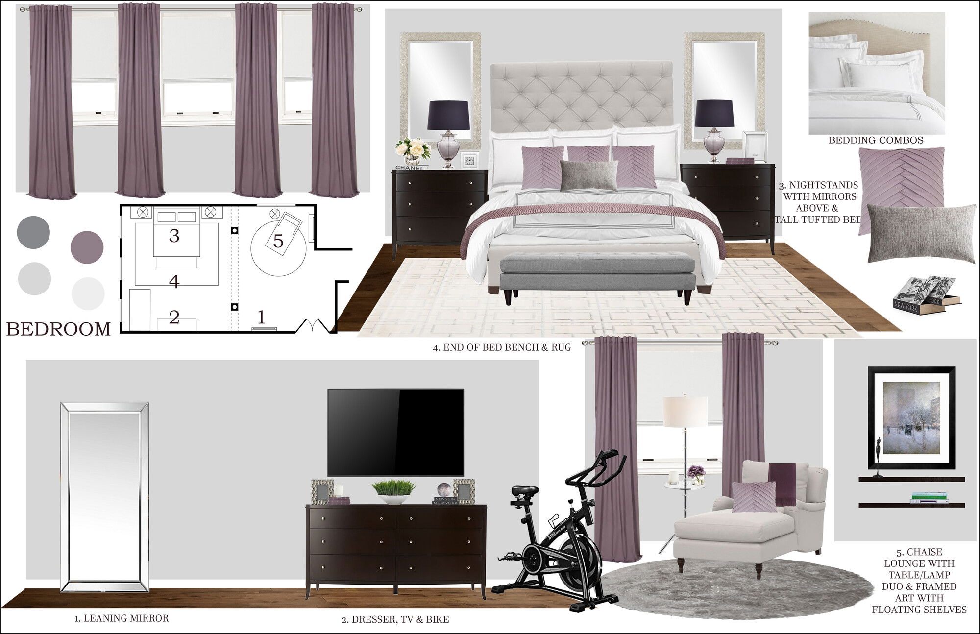 Ideas de diseño interior de dormitorio en línea