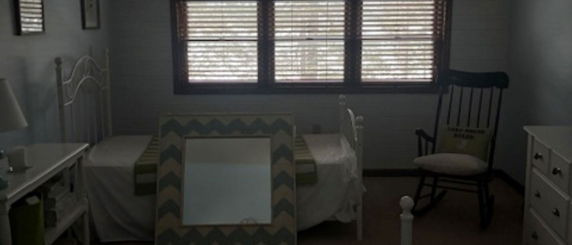 Sophisticated & Cozy Lake House Bedroom Design-Erinn Before Photo