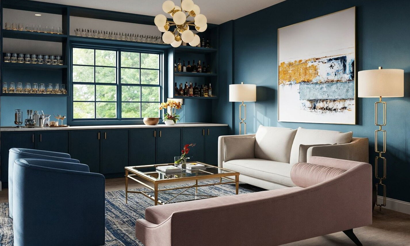 Upstairs Guest House Transformation by top Roseville interior designers