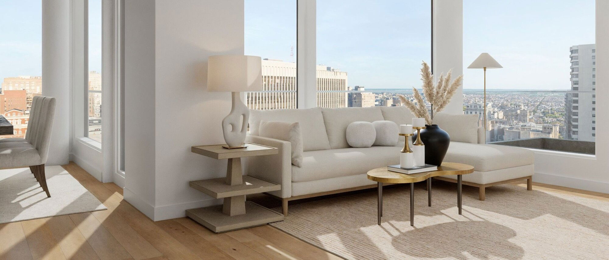 Oasis mínimo y contemporáneo de NYC - Renderizado después