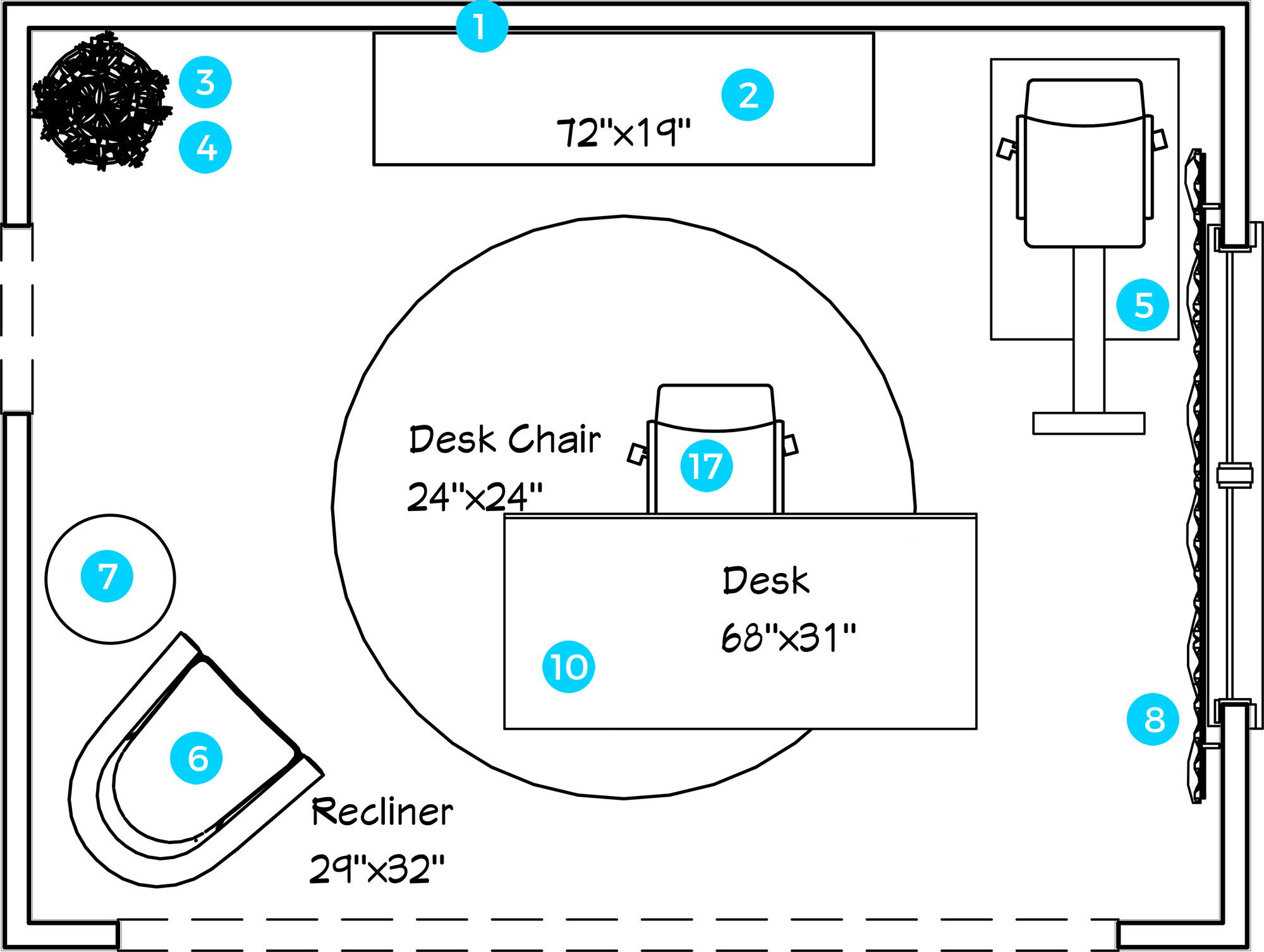 Plano de hogar/oficina pequeña del diseñador en línea