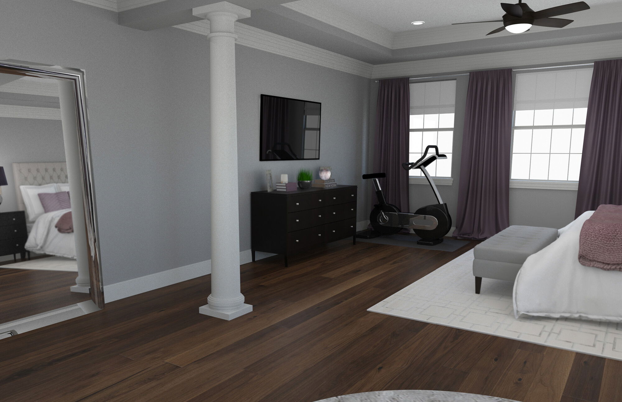 Modelo 3D de Dormitorio del Diseñador en Línea 2