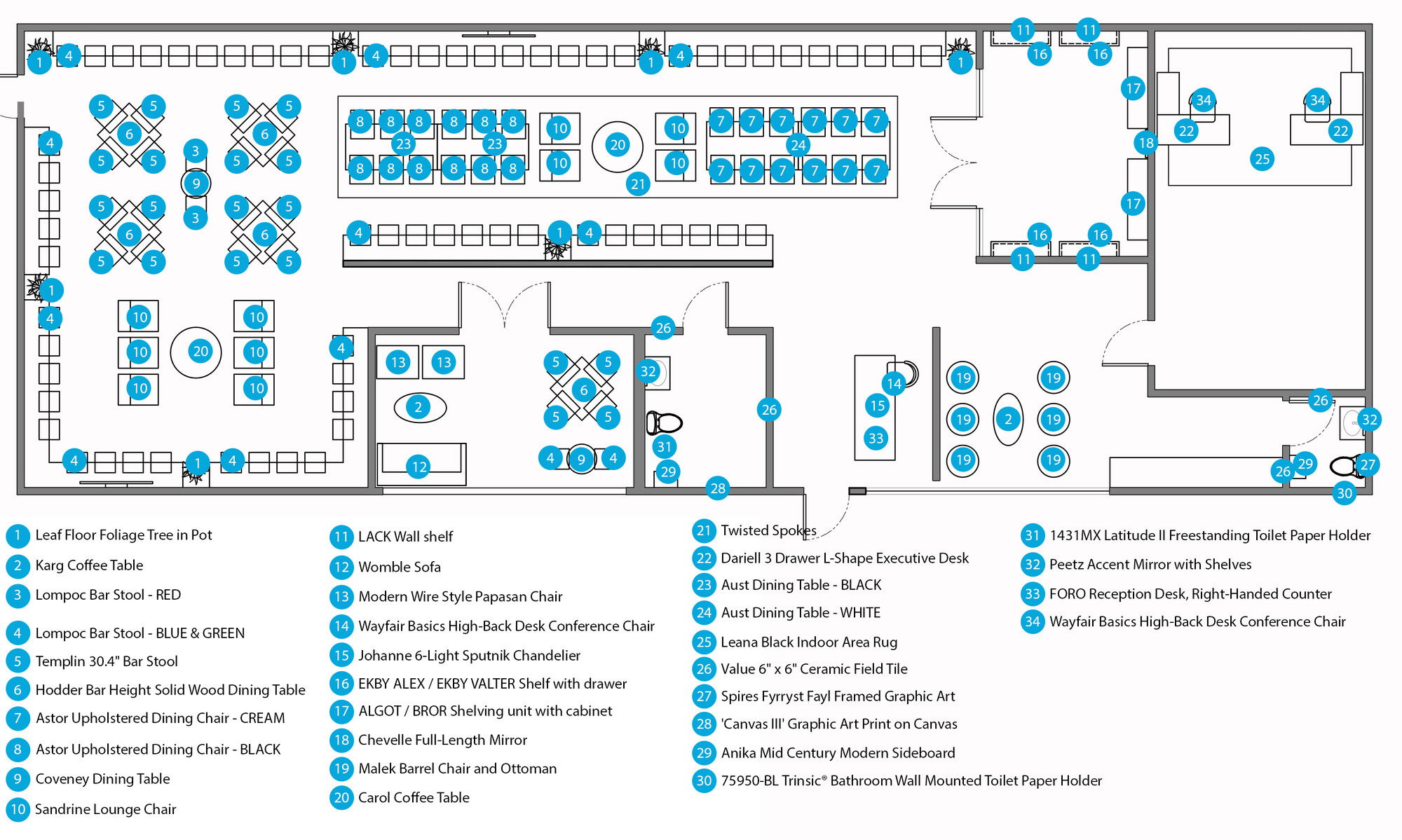 Online Designer Business/Office Floorplan