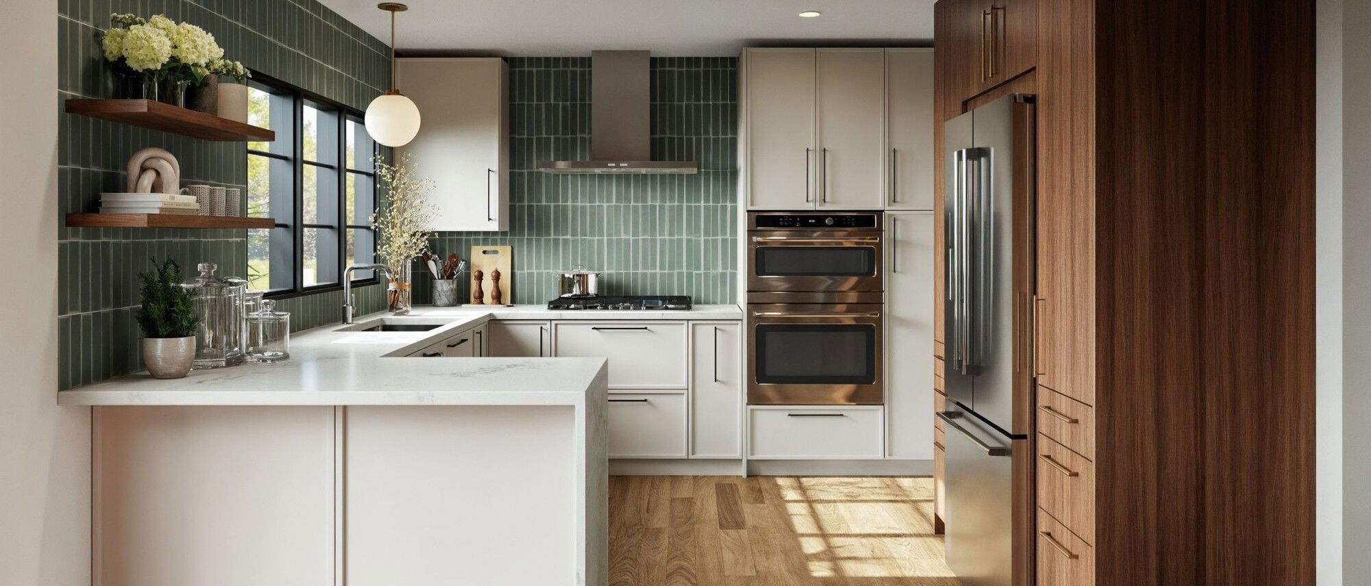 Chic Modern Rustic Home Design by affordable Roseville interior designers