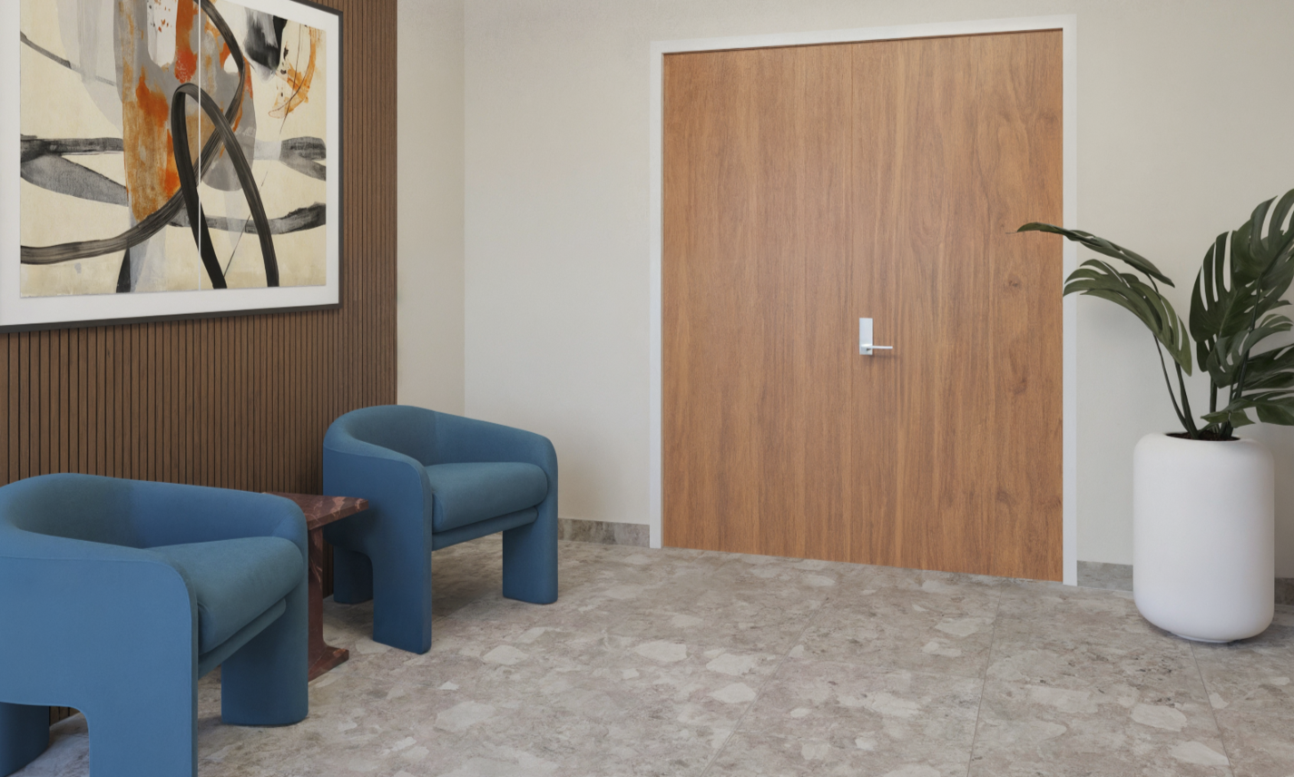 Sleek Minimal Hallway Renovation by interior designers in Jurupa Valley, California