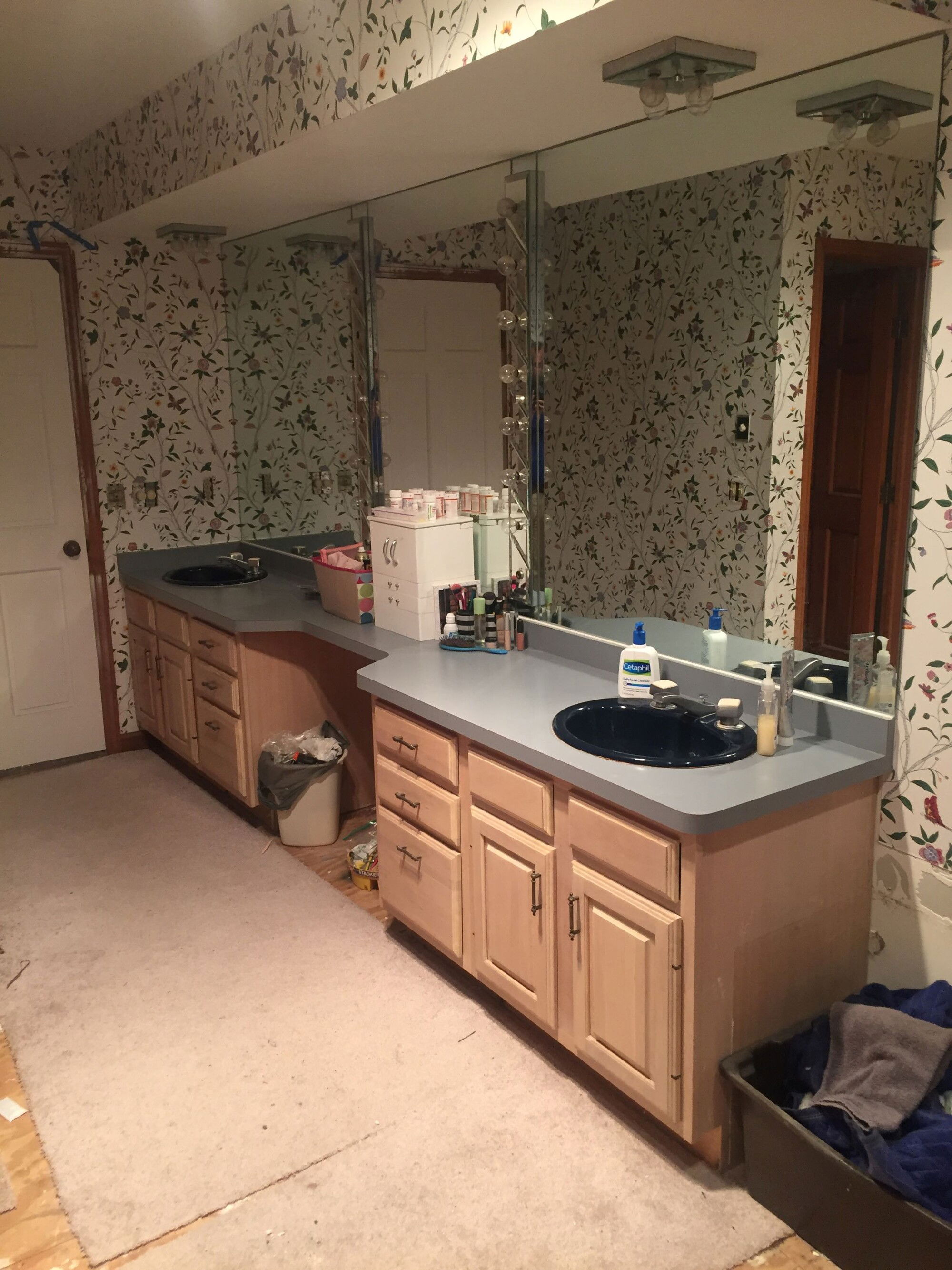 Country Cottage Bathroom Decor And Remodel- Before Photo