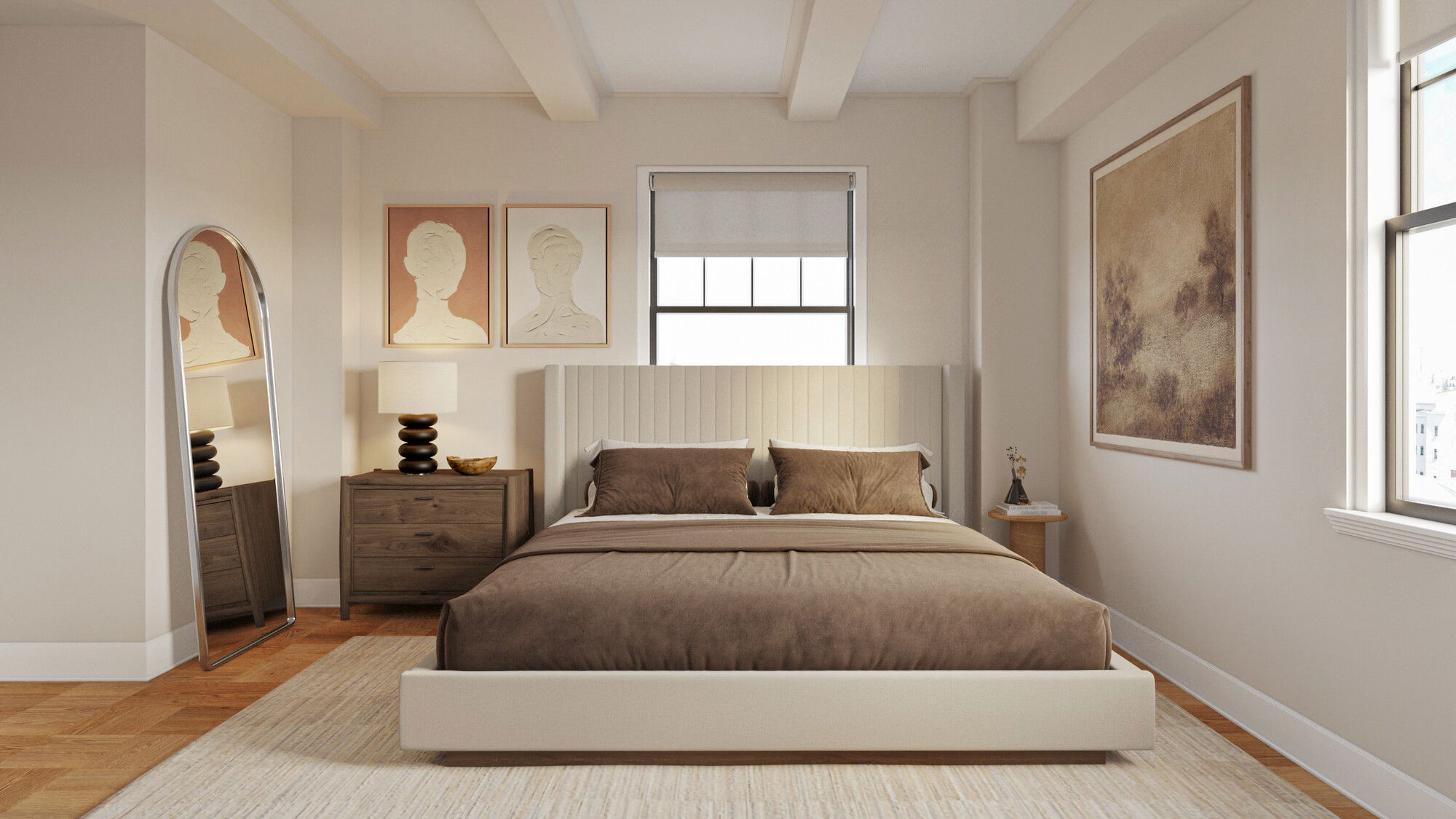Online Designer Bedroom 3D Model 3