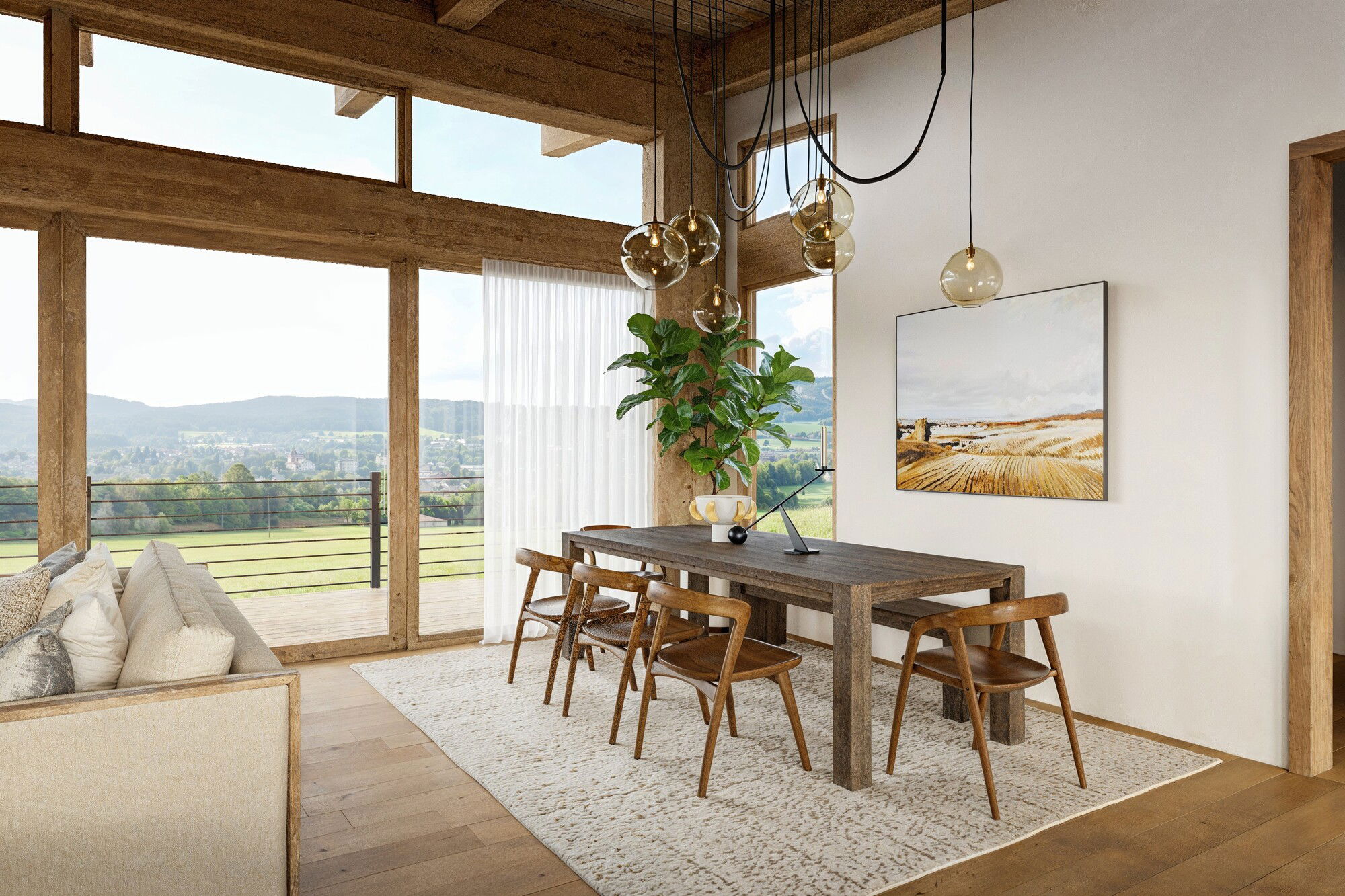 Online Designer Combined Living/Dining 3D Model 3