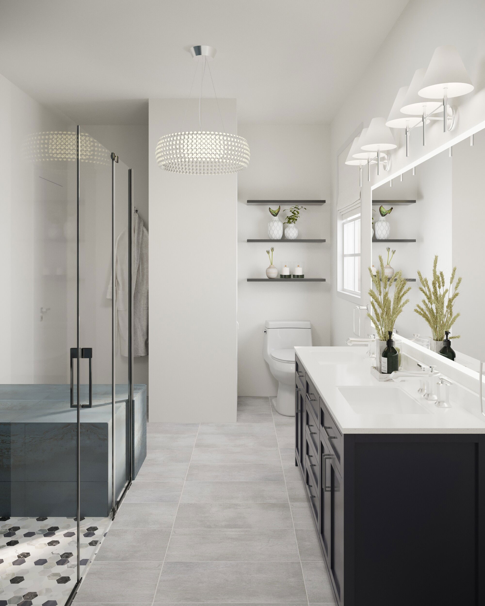 Online Designer Bathroom 3D Model 3