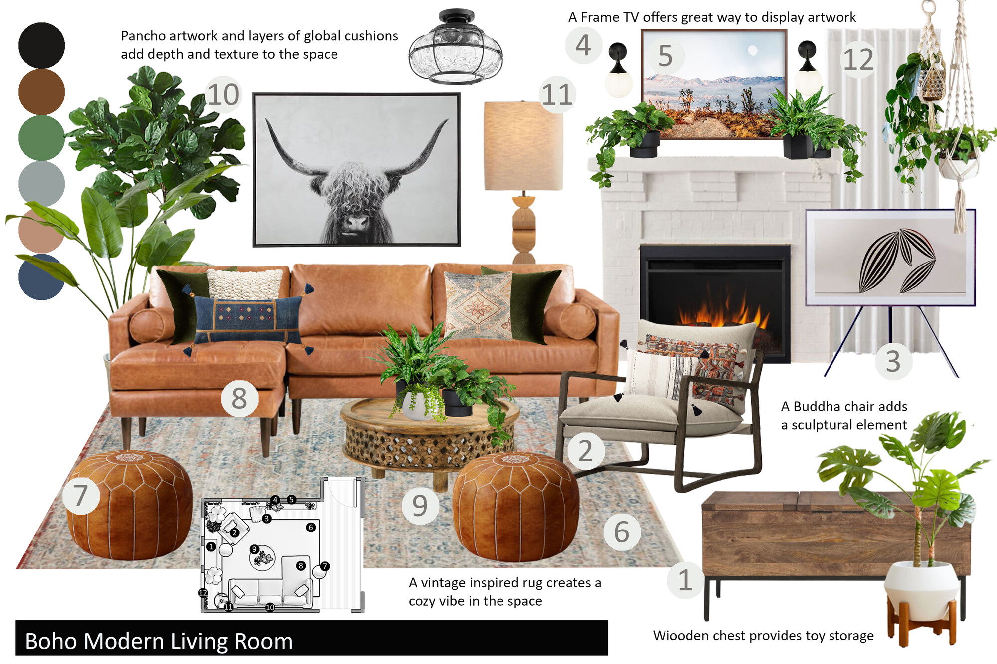 Ideas De Diseño Interior De Sala De Estar De Diseñador En Línea