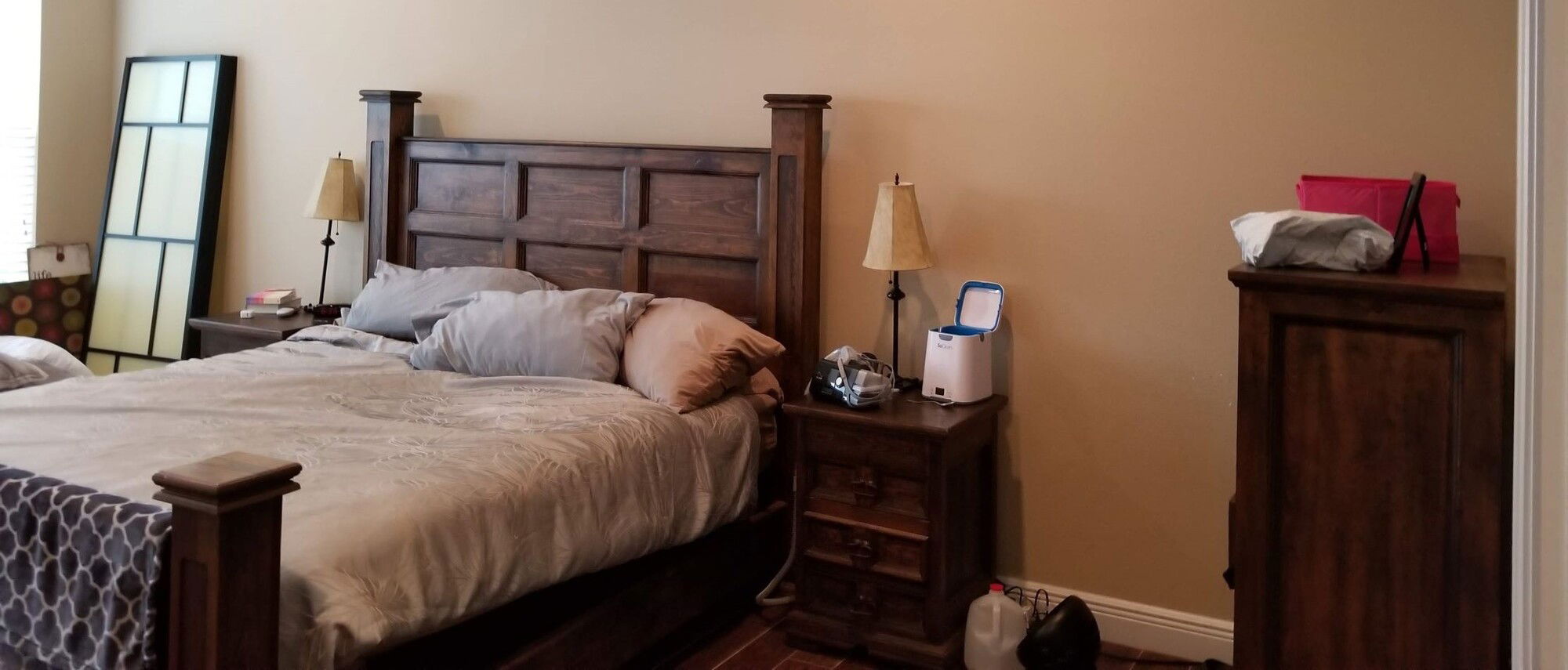 Calm Transitional Bedroom Design- Before Photo