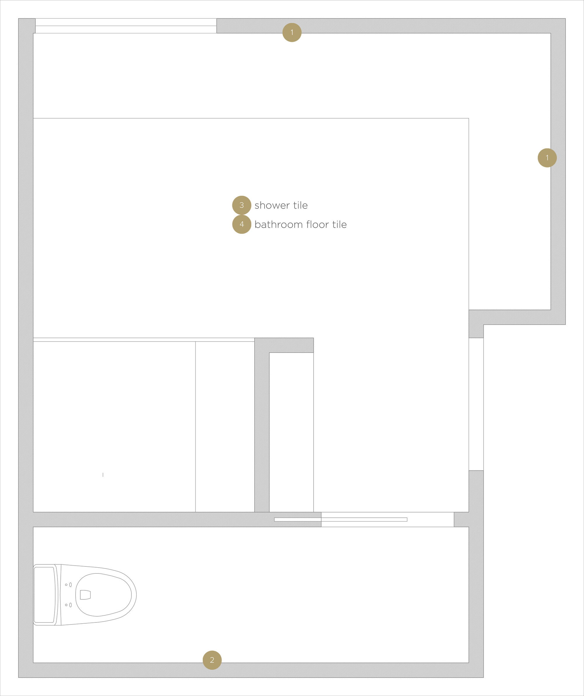 Online Designer Bathroom Floorplan