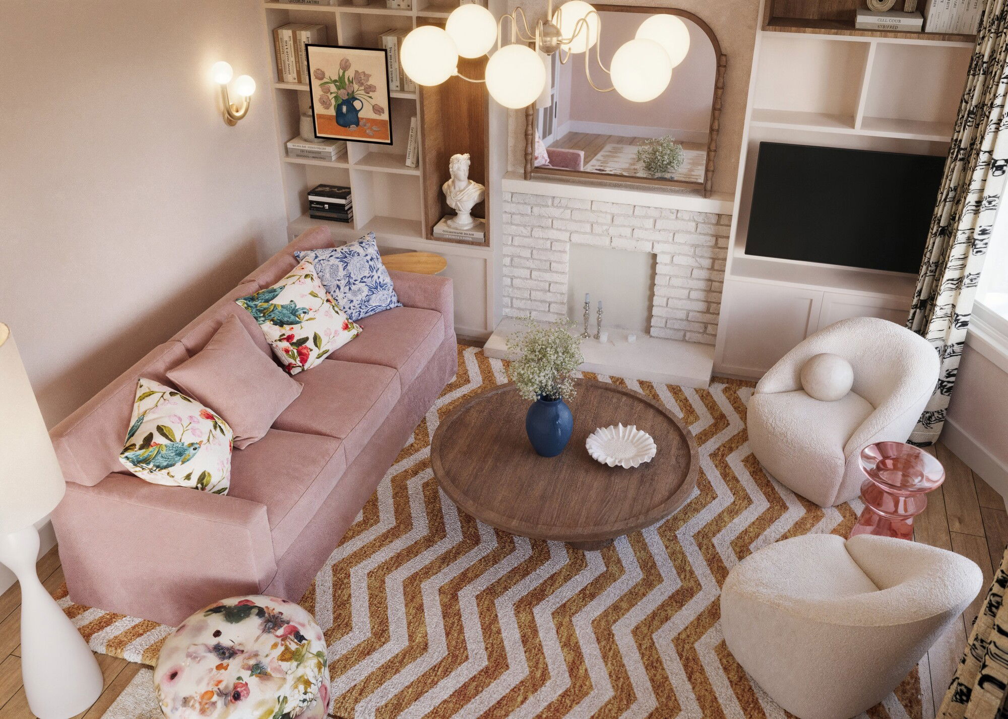 Online Designer Living Room 3D Model 6
