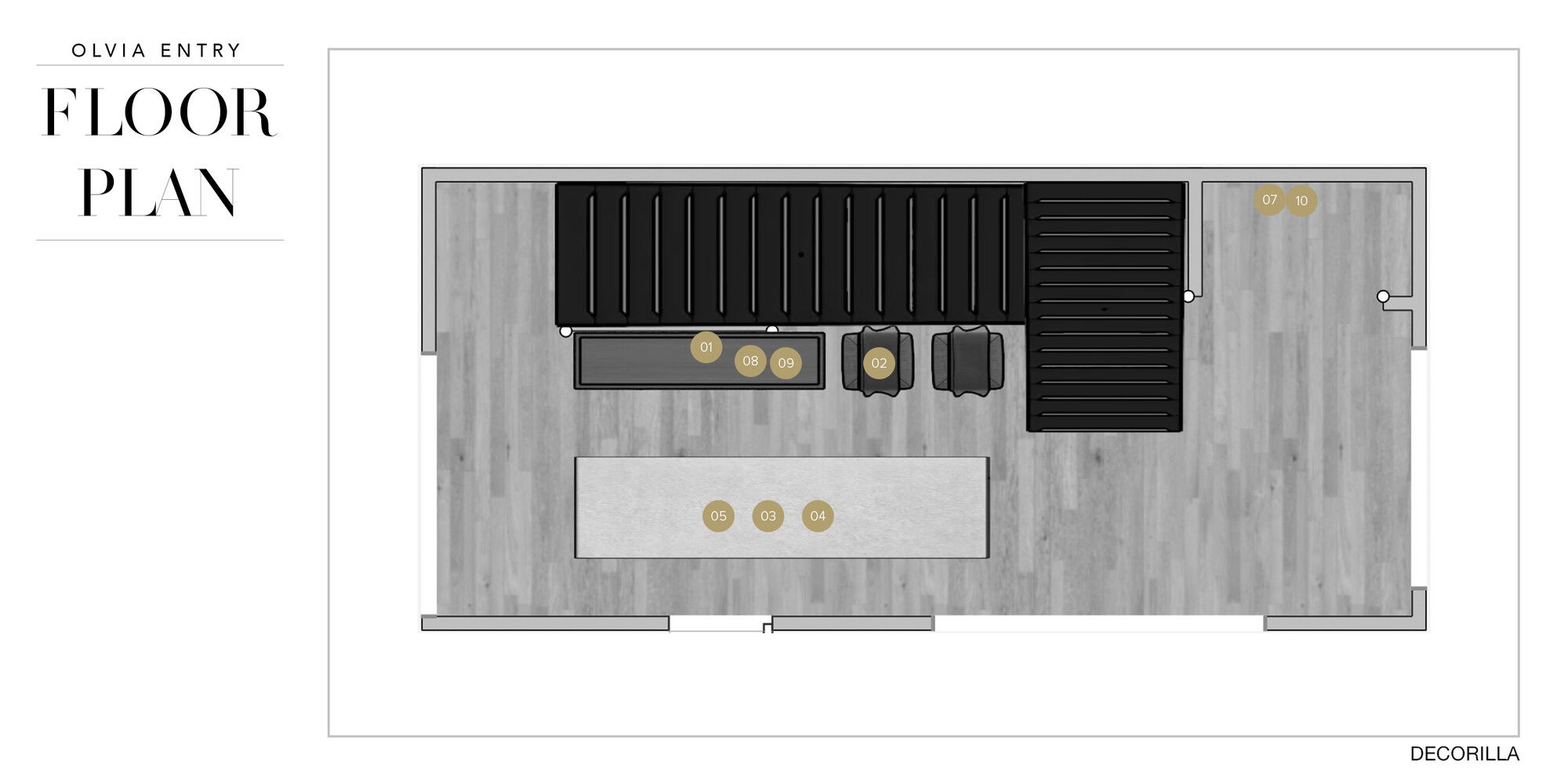 Online Designer Hallway/Entry Floorplan