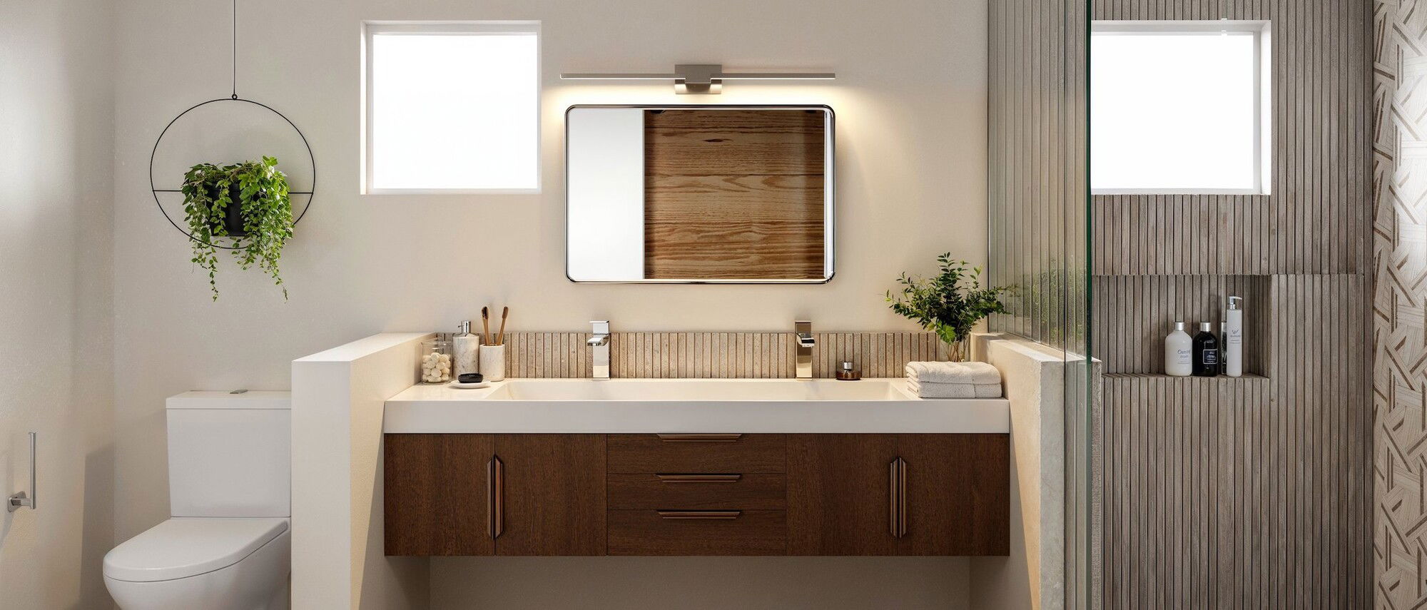 Contemporary Bathroom Renovation Idea- After Rendering